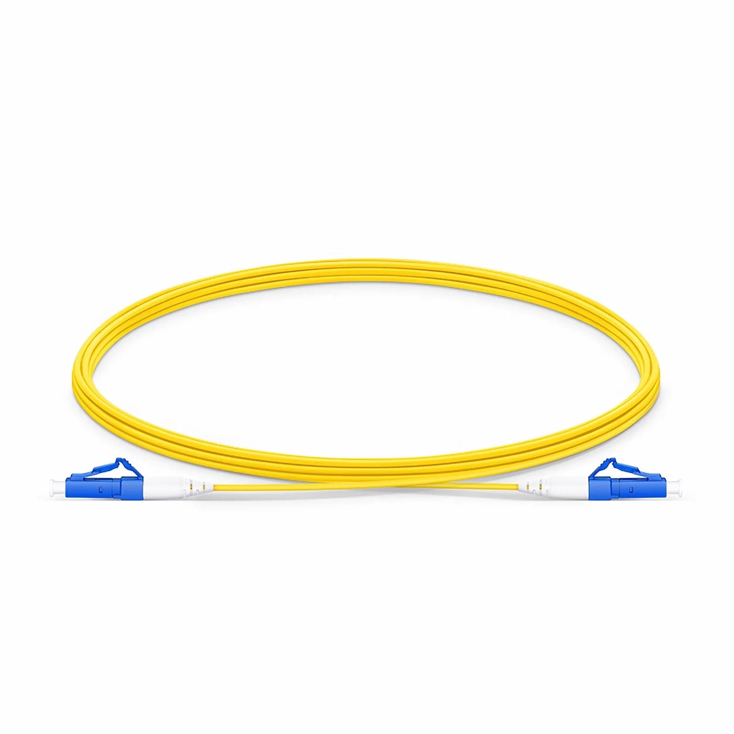 3m (10ft) Fiber Patch Cable, 1 Fiber, LC UPC Simplex to LC UPC Simplex, Single Mode (OS2), LSZH, 1.2mm, Tight-Buffered, Yellow