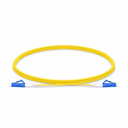 3m (10ft) Fiber Patch Cable, 1 Fiber, LC UPC Simplex to LC UPC Simplex, Single Mode (OS2), LSZH, 1.2mm, Tight-Buffered, Yellow