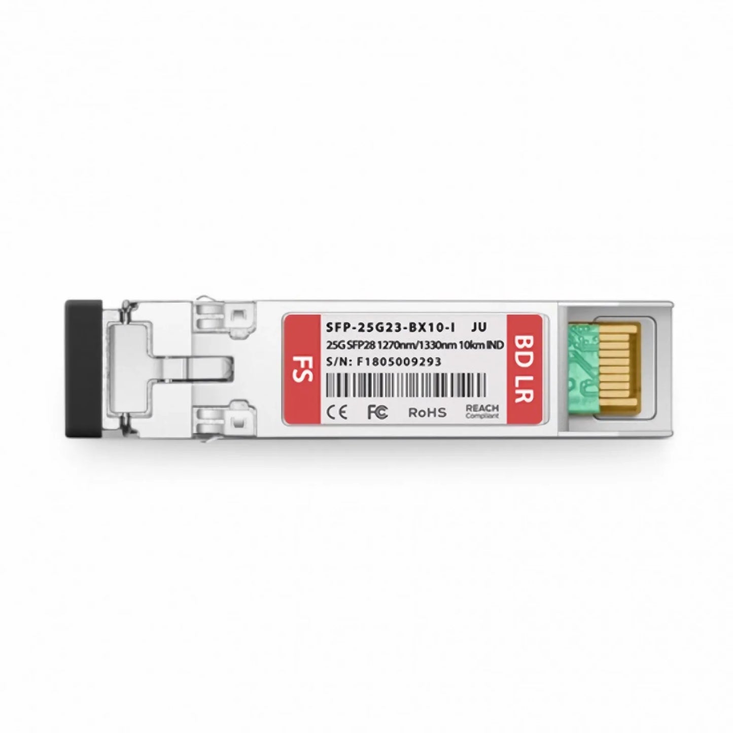 Juniper Networks SFP28-25G-BX-I Compatible 25GBASE-U SFP28 BiDi 1270nm-TX/1330nm-RX 10km DOM Simplex LC/UPC SMF Optical Transceiver Module (Industrial)