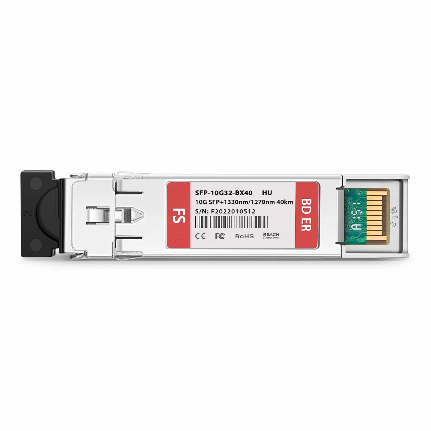 HW 02311BJB Compatible 10GBASE-BX40-D SFP+ BiDi 1330nm-TX/1270nm-RX 40km DOM Simplex LC/UPC SMF Optical Transceiver Module