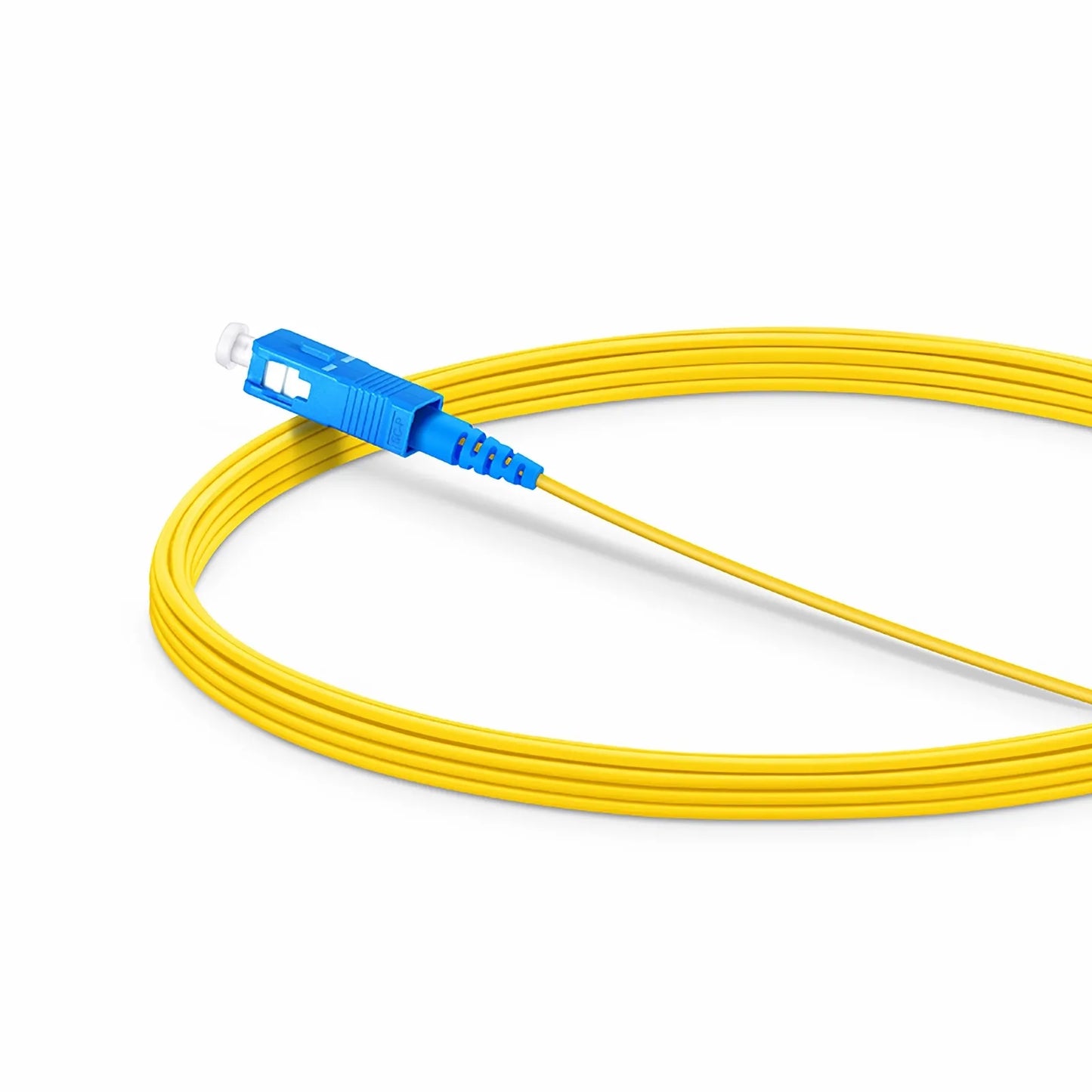 5m (16ft) Fiber Patch Cable, 1 Fiber, LC UPC Simplex to SC UPC Simplex, Single Mode (OS2), Riser (OFNR), 1.2mm, Tight-Buffered, Yellow