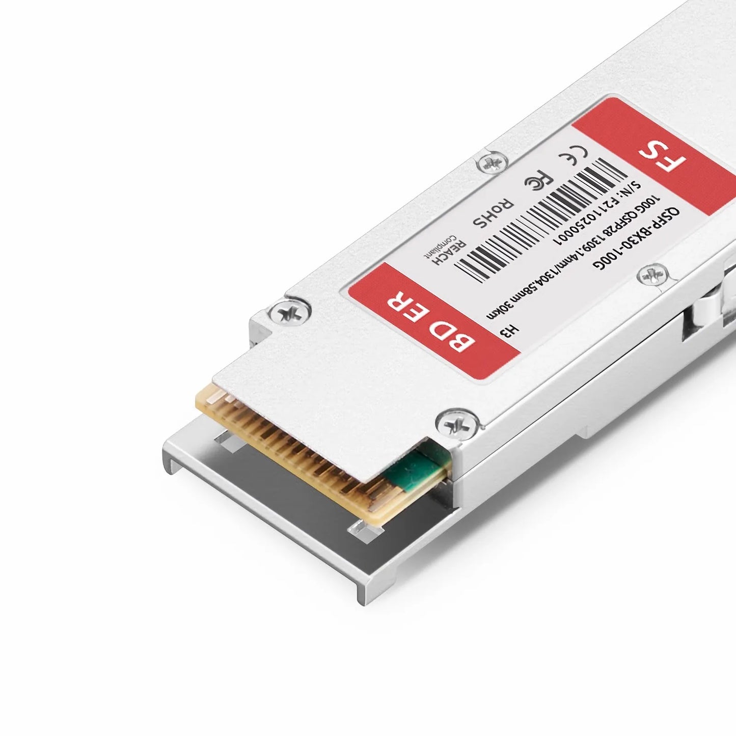 H3C Compatible 100GBASE-BX30-D QSFP28 BiDi 4 x 25G NRZ 1309.14nm-Tx/1304.58nm-Rx 30km DOM Simplex LC/UPC SMF Optical Transceiver Module