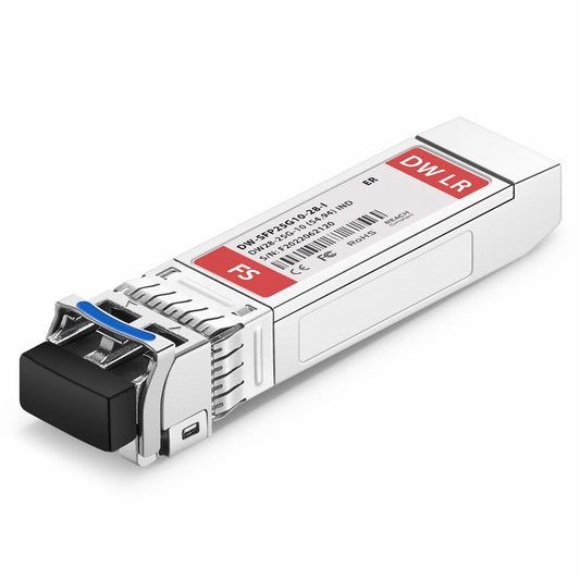 Ericsson C28 Compatible SFP28 25G DWDM 1554.94nm 100GHz 10km DOM Duplex LC/UPC SMF Optical Transceiver Module For 5G Wireless (Industrial)