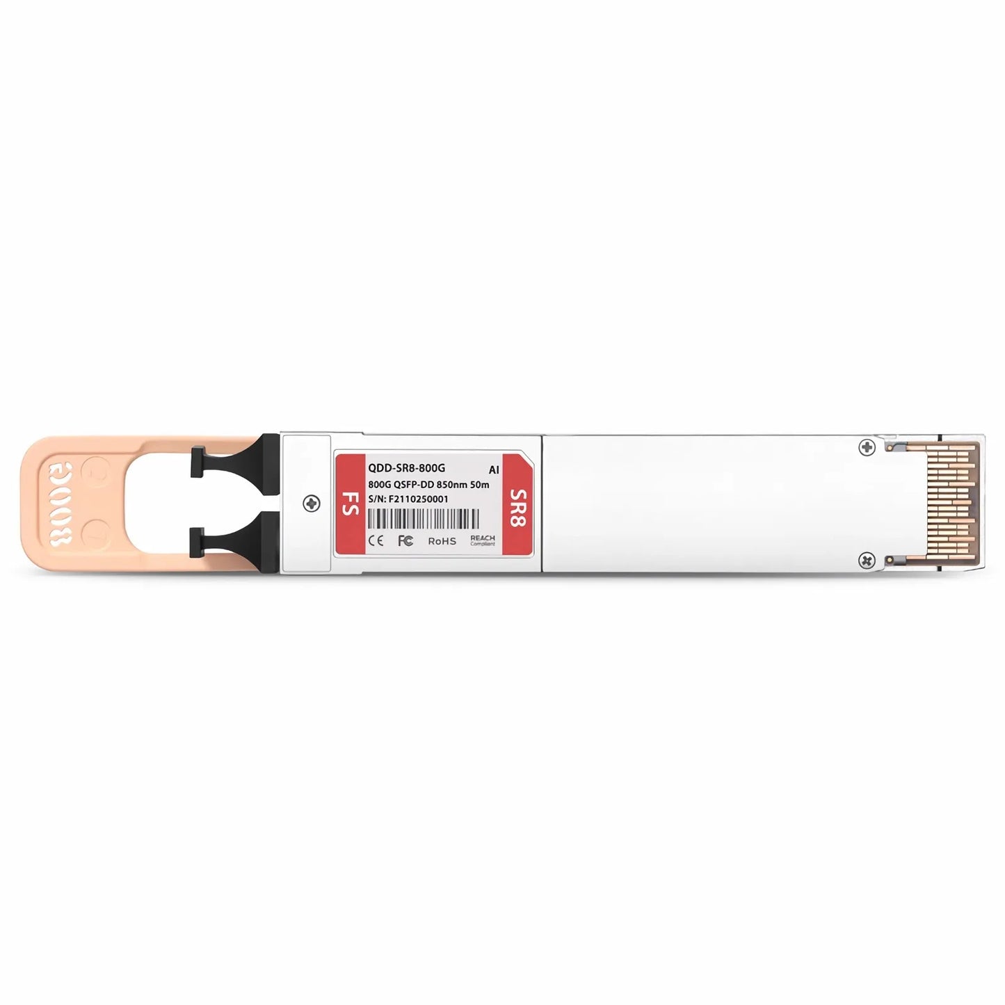 Arista Networks QDD-800G-2VSR4 Compatible 800GBASE 2xSR4/SR8 QSFP-DD 8 x 100G PAM4 850nm 50m DOM Dual MPO-12/APC MMF Optical Transceiver Module