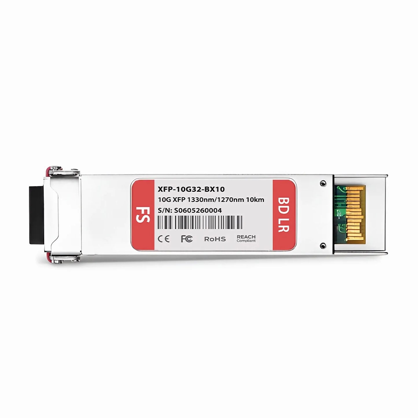 Cisco XFP-10G-BXD Compatible 10GBASE-BX XFP BiDi 1330nm-TX/1270nm-RX 10km DOM Simplex LC SMF Optical Transceiver Module
