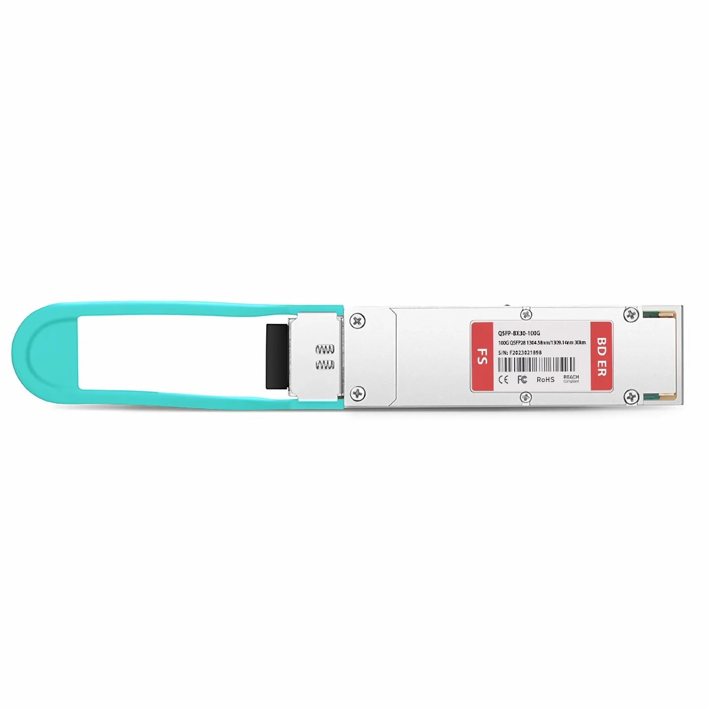 Cisco Compatible 100GBASE-BX30-U QSFP28 BiDi 4 x 25G NRZ 1304.58nm-Tx/1309.14nm-Rx 30km DOM Simplex LC/UPC SMF Optical Transceiver Module