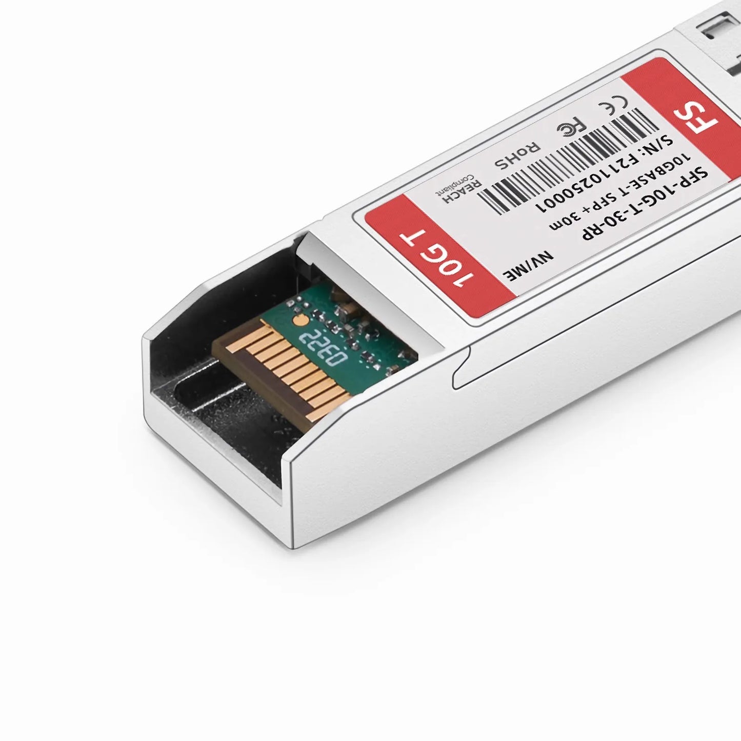 NVIDIA/Mellanox Compatible 10GBASE-T SFP+ Copper 30m RJ-45 Transceiver Module with Reduced Power Consumption (LOS)