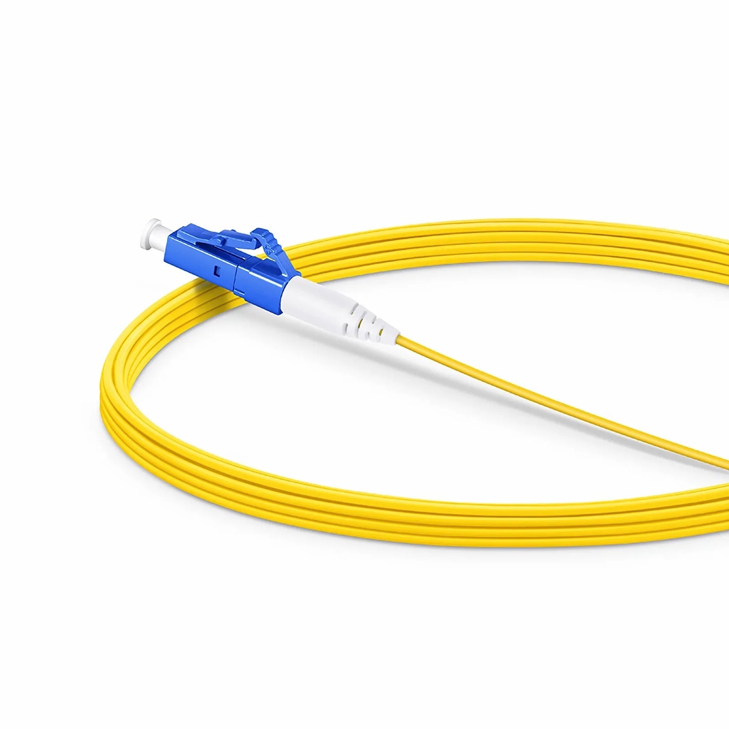 5m (16ft) Fiber Patch Cable, 1 Fiber, LC UPC Simplex to LC UPC Simplex, Single Mode (OS2), Riser (OFNR), 1.2mm, Tight-Buffered, Yellow