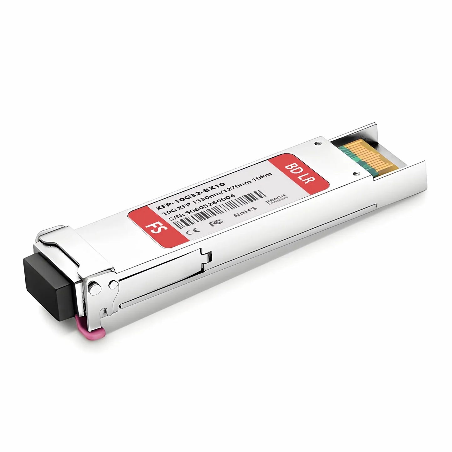 Cisco XFP-10G-BXD Compatible 10GBASE-BX XFP BiDi 1330nm-TX/1270nm-RX 10km DOM Simplex LC SMF Optical Transceiver Module