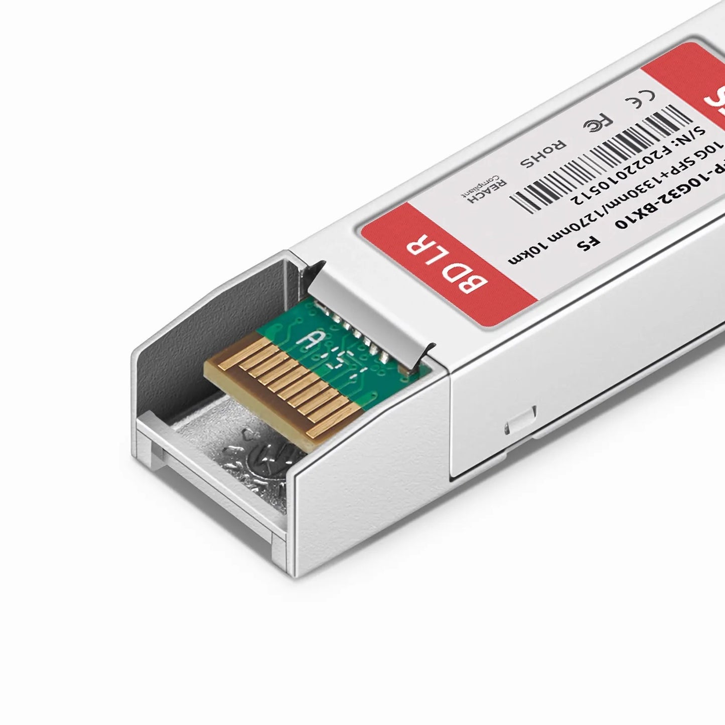 10GBASE-BX SFP+ BiDi 1330nm-TX/1270nm-RX 10km DOM Simplex LC/UPC SMF Optical Transceiver Module for FS Switches