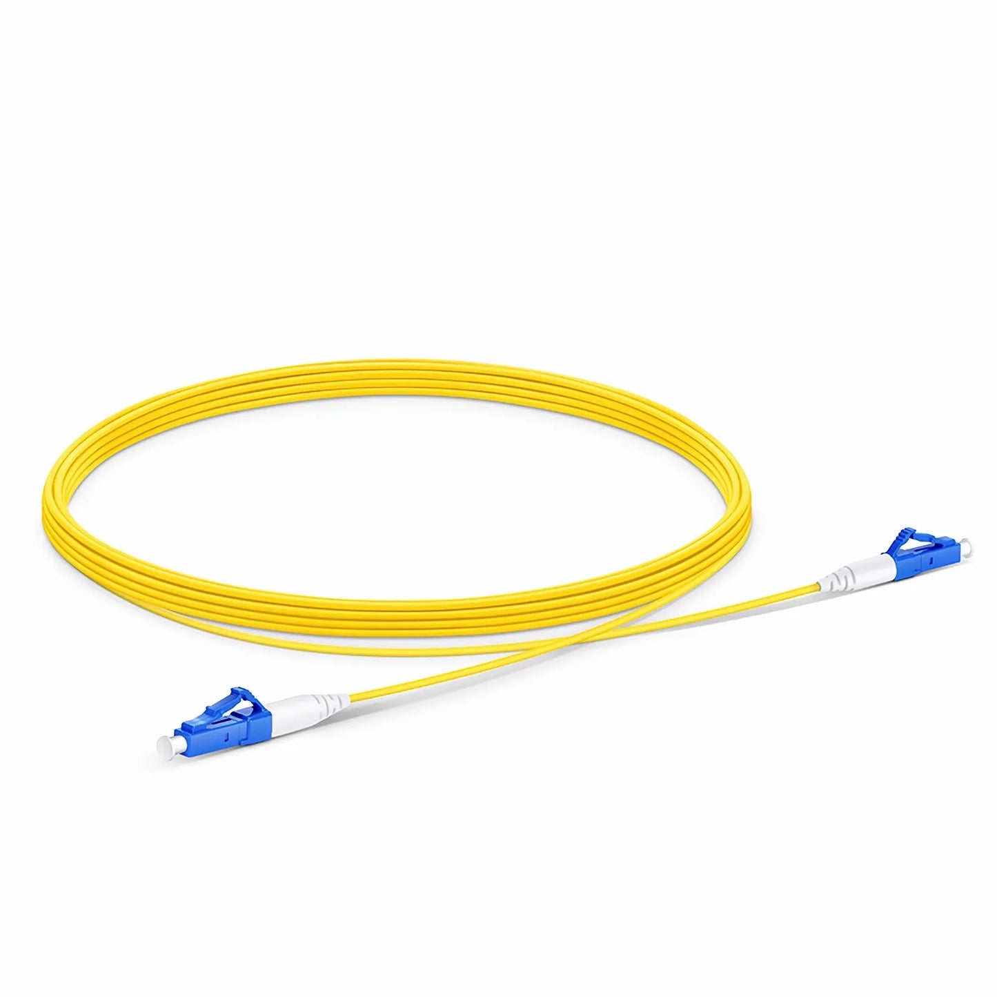 5m (16ft) Fiber Patch Cable, 1 Fiber, LC UPC Simplex to LC UPC Simplex, Single Mode (OS2), Riser (OFNR), 1.2mm, Tight-Buffered, Yellow