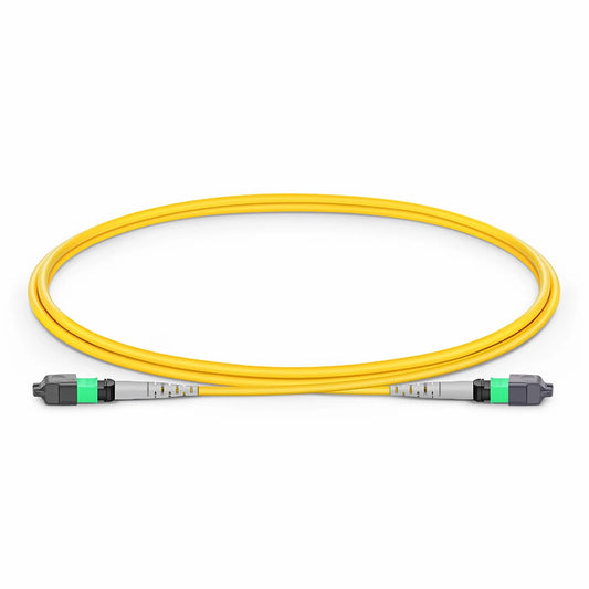 1m (3ft) MTP® Jumper, MTP®-8 APC (Female) to MTP®-8 APC (Female), 8 Fibers, Single Mode (OS2), Plenum (OFNP), 0.35dB Max, Type B, Yellow