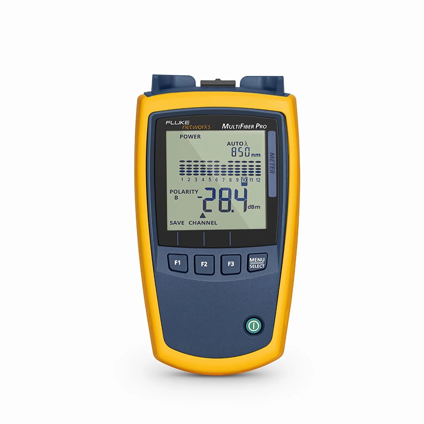 Fluke Networks MFPOWERMETER MultiFiber™ Pro Handheld Optical Power Meter with MPO-12 connector