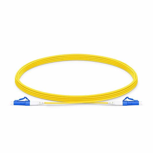 5m (16ft) Fiber Patch Cable, 1 Fiber, LC UPC Simplex to LC UPC Simplex, Single Mode (OS2), LSZH, 1.2mm, Tight-Buffered, Yellow