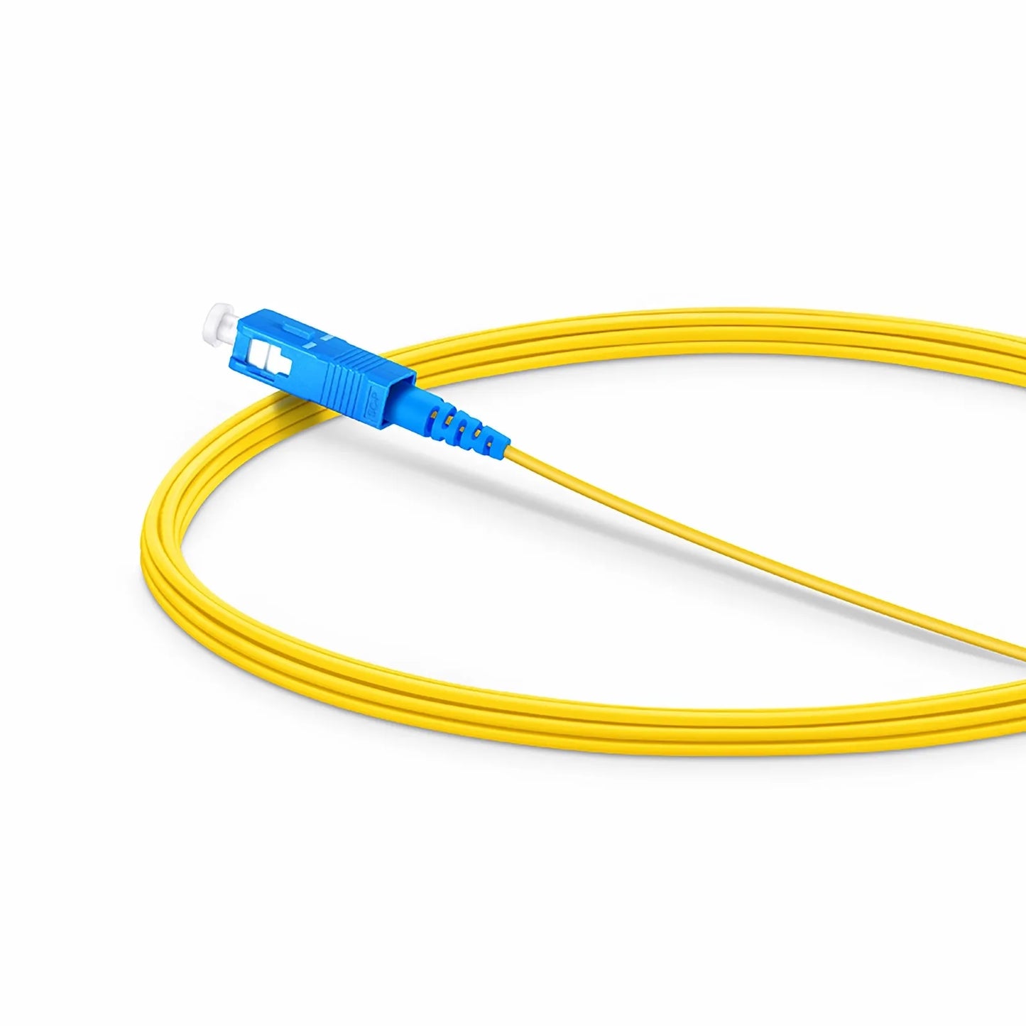 3m (10ft) Fiber Patch Cable, 1 Fiber, LC UPC Simplex to SC UPC Simplex, Single Mode (OS2), Riser (OFNR), 1.2mm, Tight-Buffered, Yellow