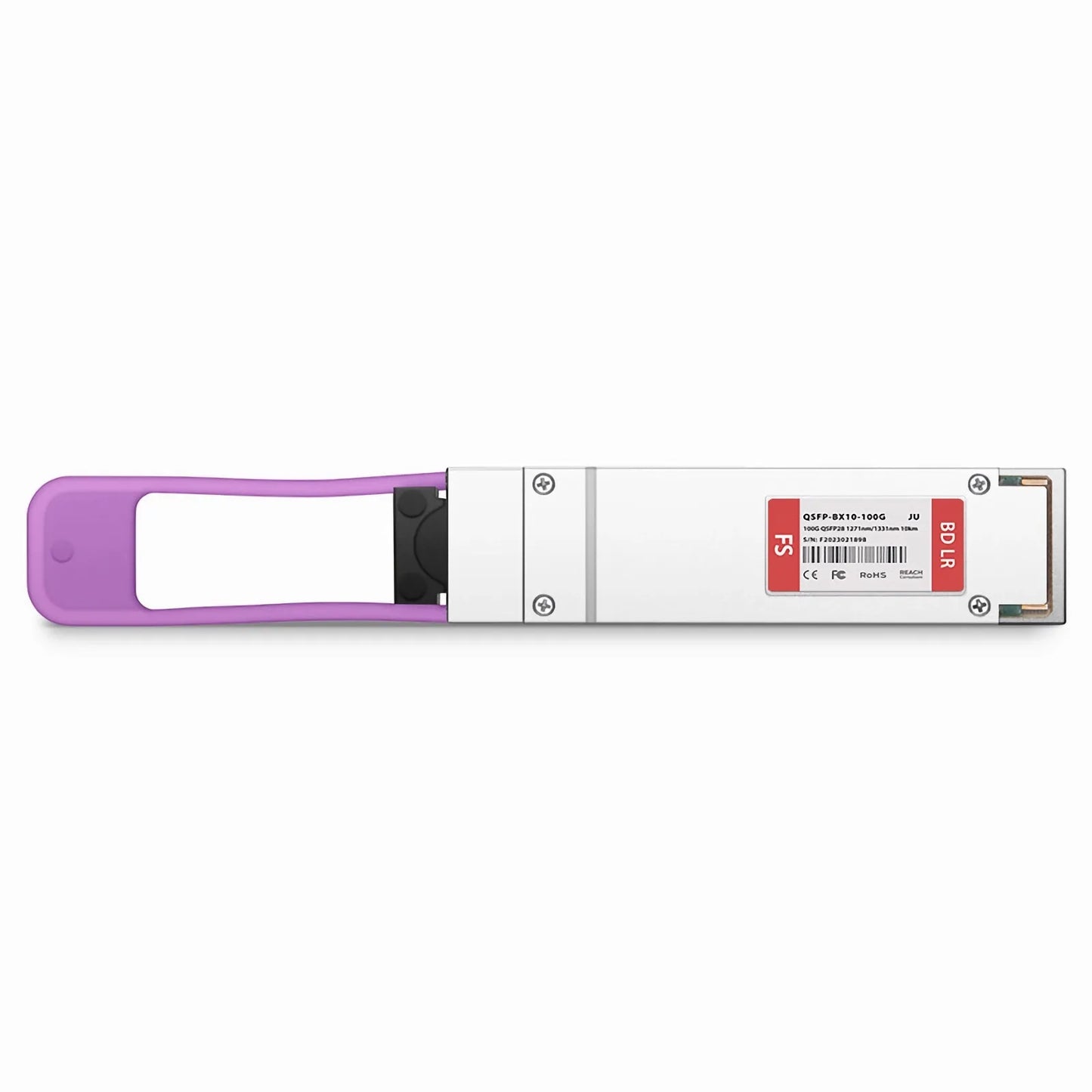 Juniper Compatible 100GBASE-BX10-U QSFP28 BiDi 4 x 25G NRZ 1271nm-TX/1331nm-RX 10km DOM Simplex LC/UPC SMF Optical Transceiver Module