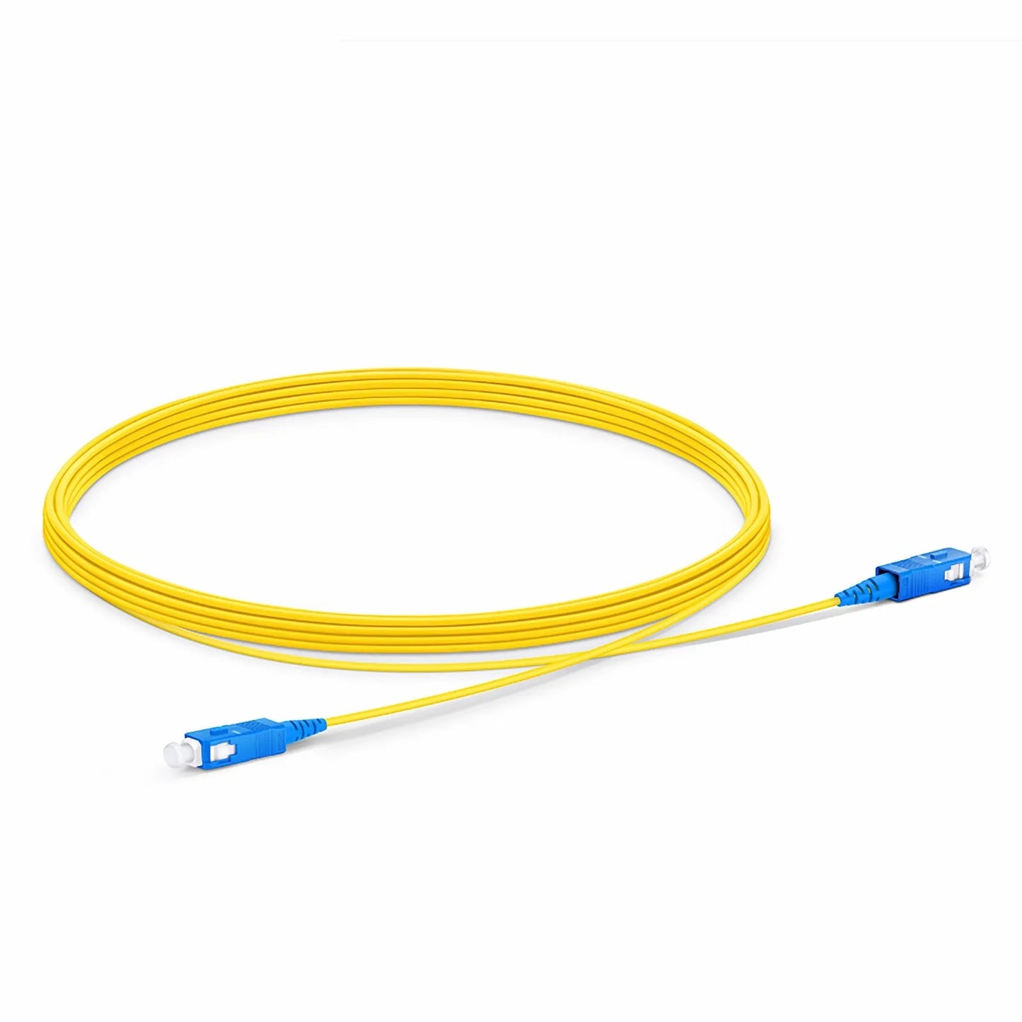 5m (16ft) Fiber Patch Cable, 1 Fiber, SC UPC Simplex to SC UPC Simplex, Single Mode (OS2), Riser (OFNR), 1.2mm, Tight-Buffered, Yellow