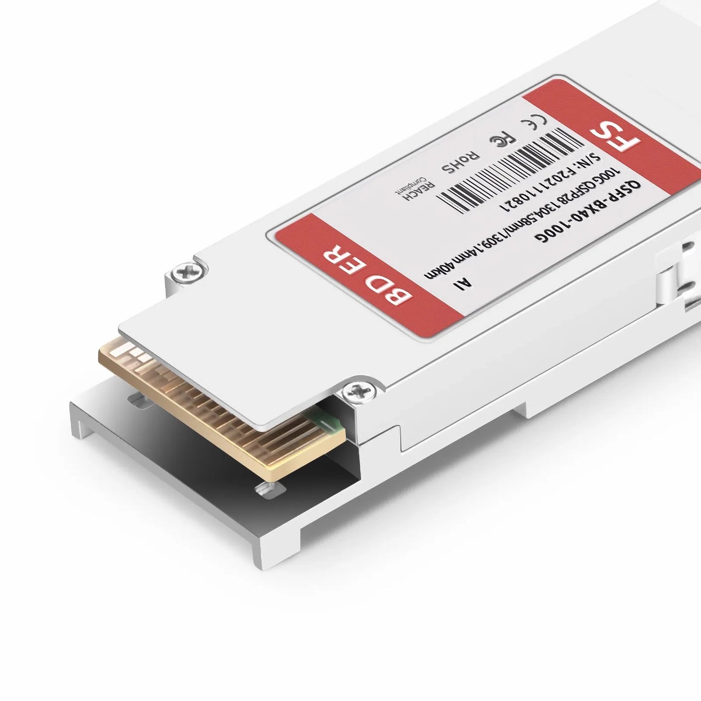 Arista Compatible 100GBASE-BX40-U QSFP28 BiDi 4 x 25G NRZ 1304.58nm-TX/1309.14nm-RX 40km DOM Simplex LC/UPC SMF Optical Transceiver Module