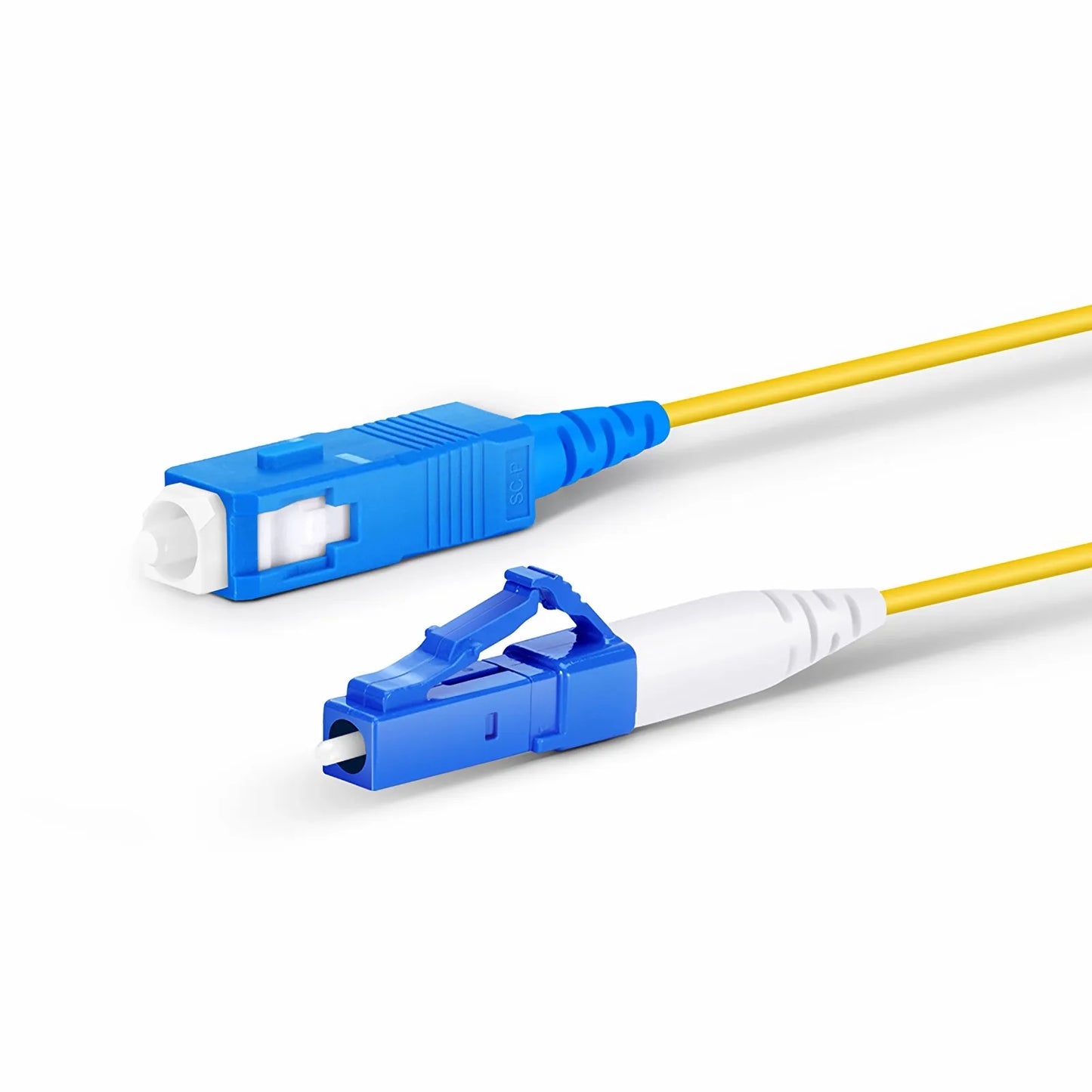 5m (16ft) Fiber Patch Cable, 1 Fiber, LC UPC Simplex to SC UPC Simplex, Single Mode (OS2), Riser (OFNR), 1.2mm, Tight-Buffered, Yellow