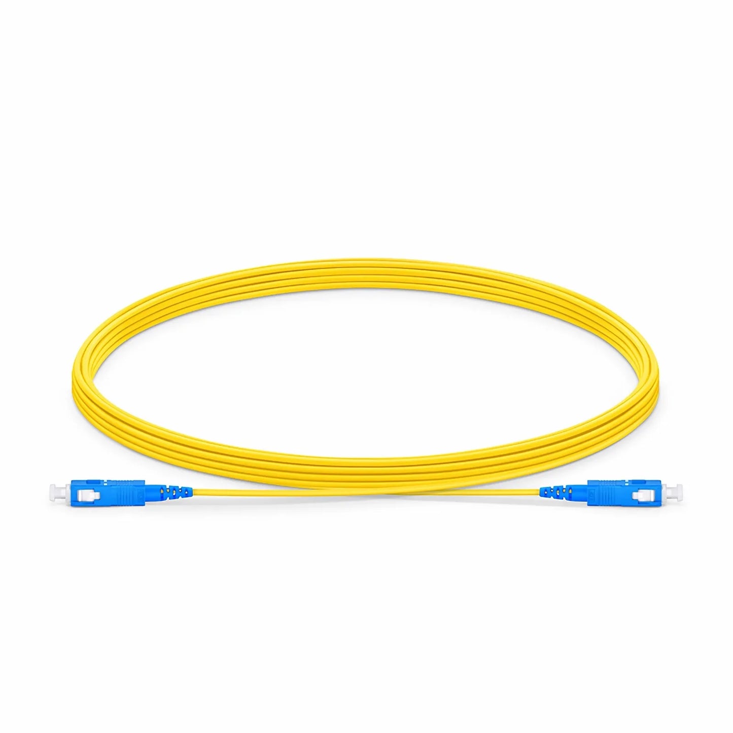 5m (16ft) Fiber Patch Cable, 1 Fiber, SC UPC Simplex to SC UPC Simplex, Single Mode (OS2), Riser (OFNR), 1.2mm, Tight-Buffered, Yellow