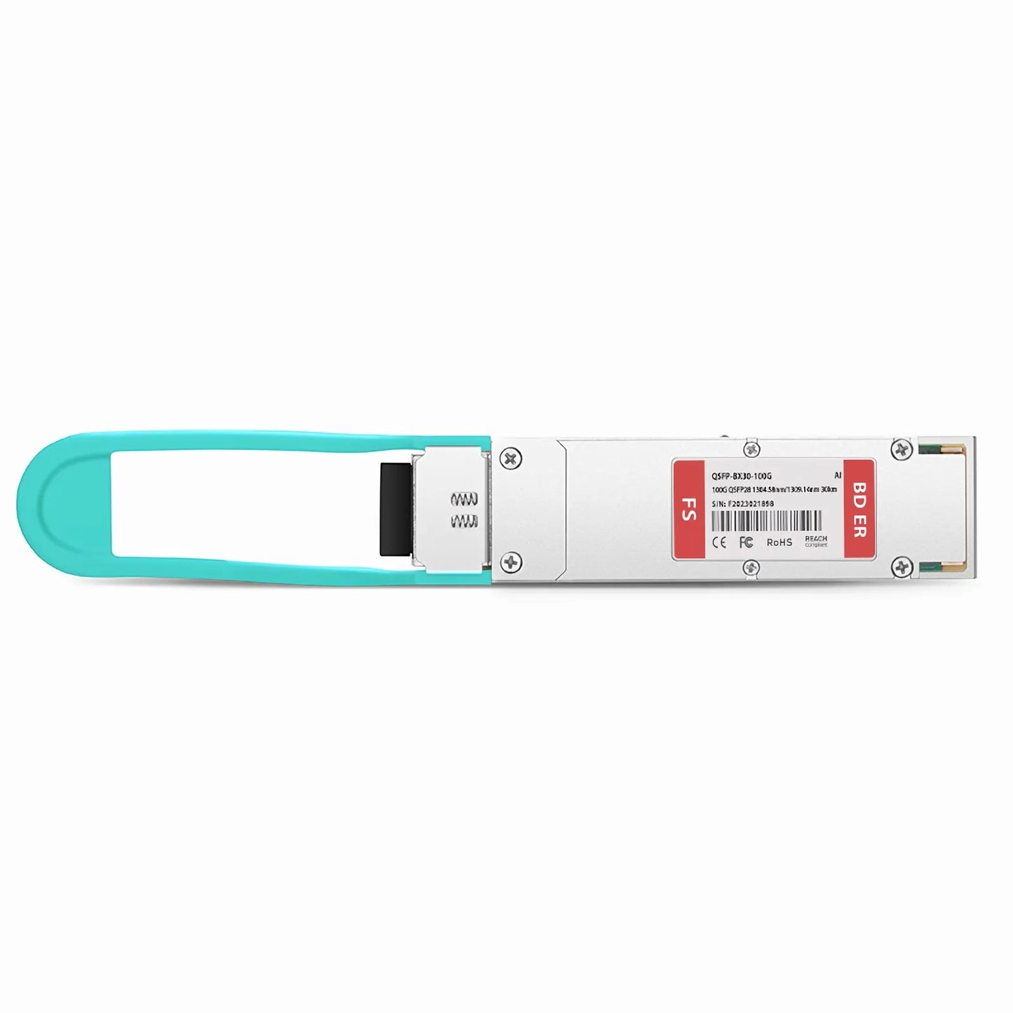 Arista Compatible 100GBASE-BX30-U QSFP28 BiDi 4 x 25G NRZ 1304.58nm-Tx/1309.14nm-Rx 30km DOM Simplex LC/UPC SMF Optical Transceiver Module