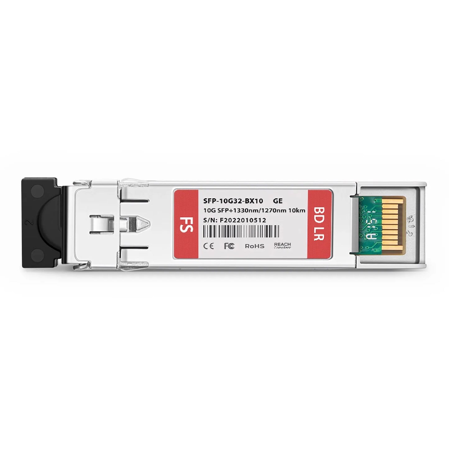 Generic Compatible 10GBASE-BX BiDi SFP+ 1330nm-TX/1270nm-RX 10km DOM Simplex LC/UPC SMF Optical Transceiver Module