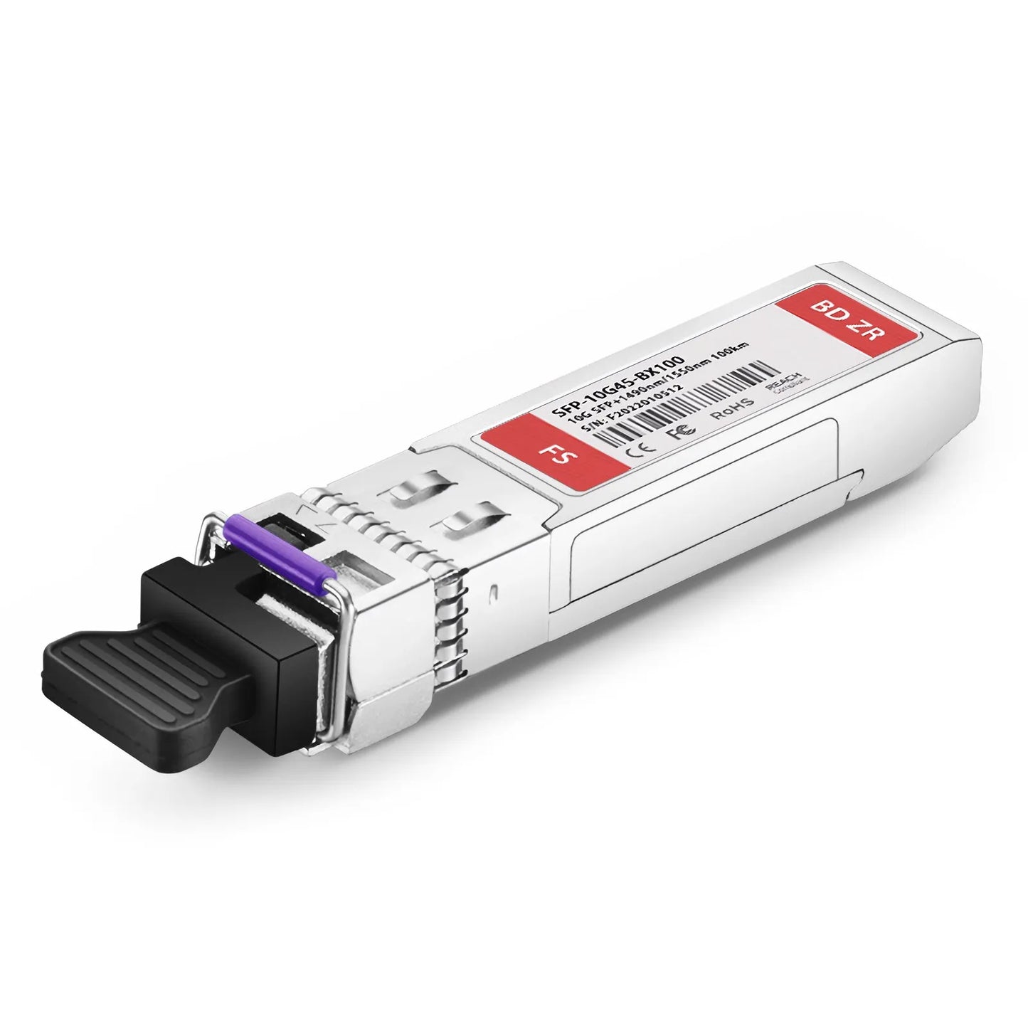 Cisco Compatible 10GBASE-BX100-U BiDi SFP+ 1490nm-TX/1550nm-RX 100km DOM Simplex LC/UPC SMF Optical Transceiver Module