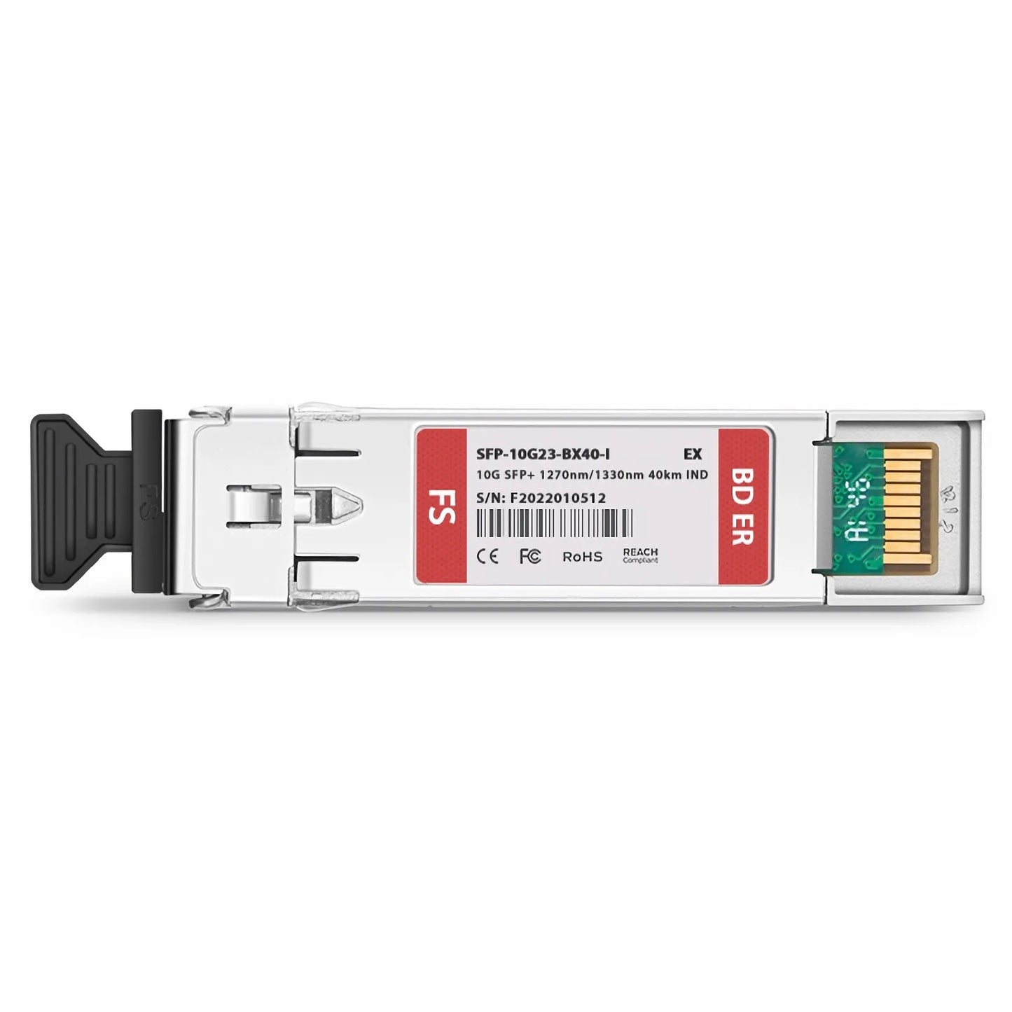 Extreme Networks Compatible 10GBASE BiDi SFP+ 1270nm-TX/1330nm-RX 40km DOM Simplex LC/UPC SMF Optical Transceiver Module (Industrial)