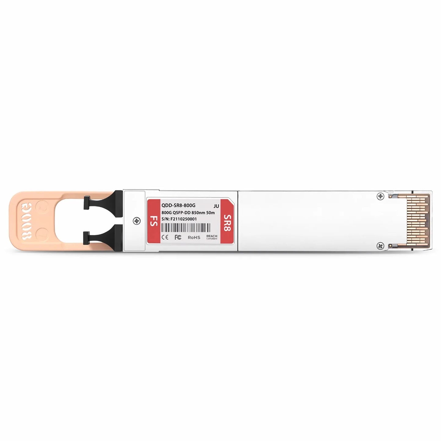Juniper Networks Compatible 800GBASE 2xSR4/SR8 QSFP-DD 8 x 100G PAM4 850nm 50m DOM Dual MPO-12/APC MMF Optical Transceiver Module