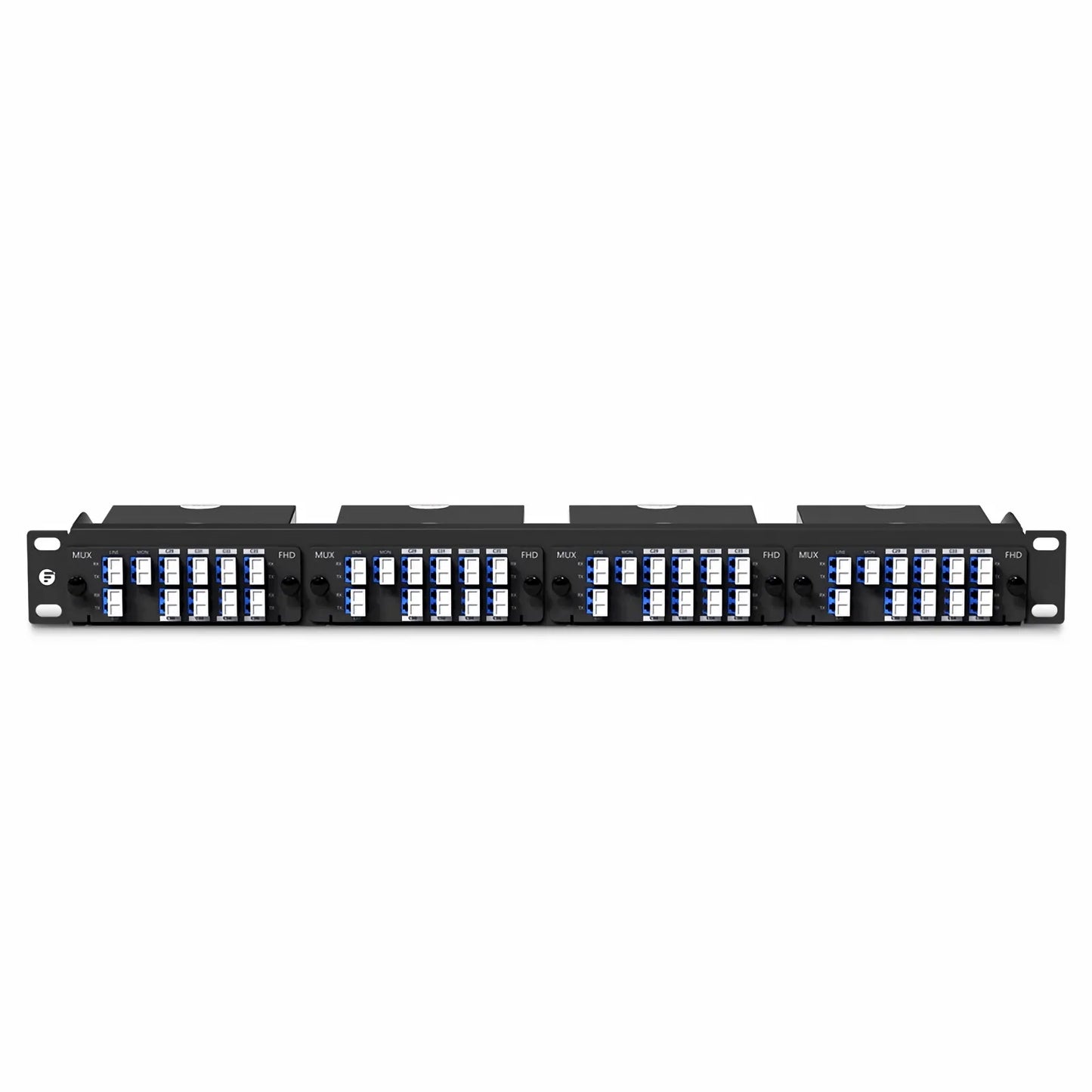 8 Channels DWDM Mux Demux, 100GHz C29-C36, with Monitor and Expansion Port, 2.4dB Typical IL, LC/UPC, Dual Fiber, High Density, FHD™ Plug-in Module