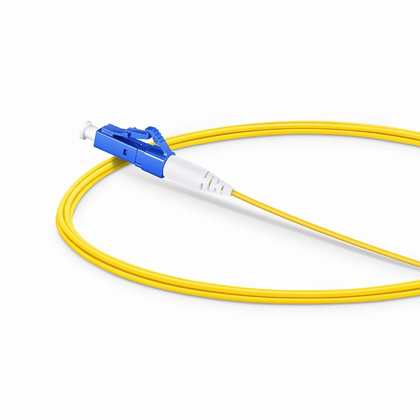 2m (7ft) Fiber Patch Cable, 1 Fiber, LC UPC Simplex to SC UPC Simplex, Single Mode (OS2), Riser (OFNR), 1.2mm, Tight-Buffered, Yellow