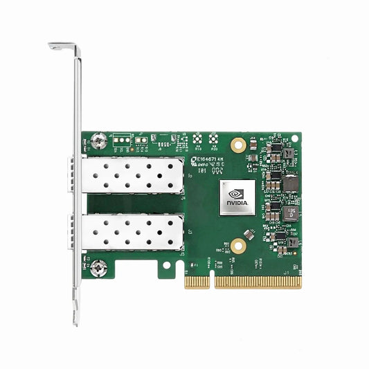 NVIDIA Mellanox MCX631102AS-ADAT ConnectX®-6 Lx EN Adapter Card, 25GbE Dual-Port SFP28, PCIe 4.0 x 8, Secure Boot, No Crypto, Tall&Short Bracket