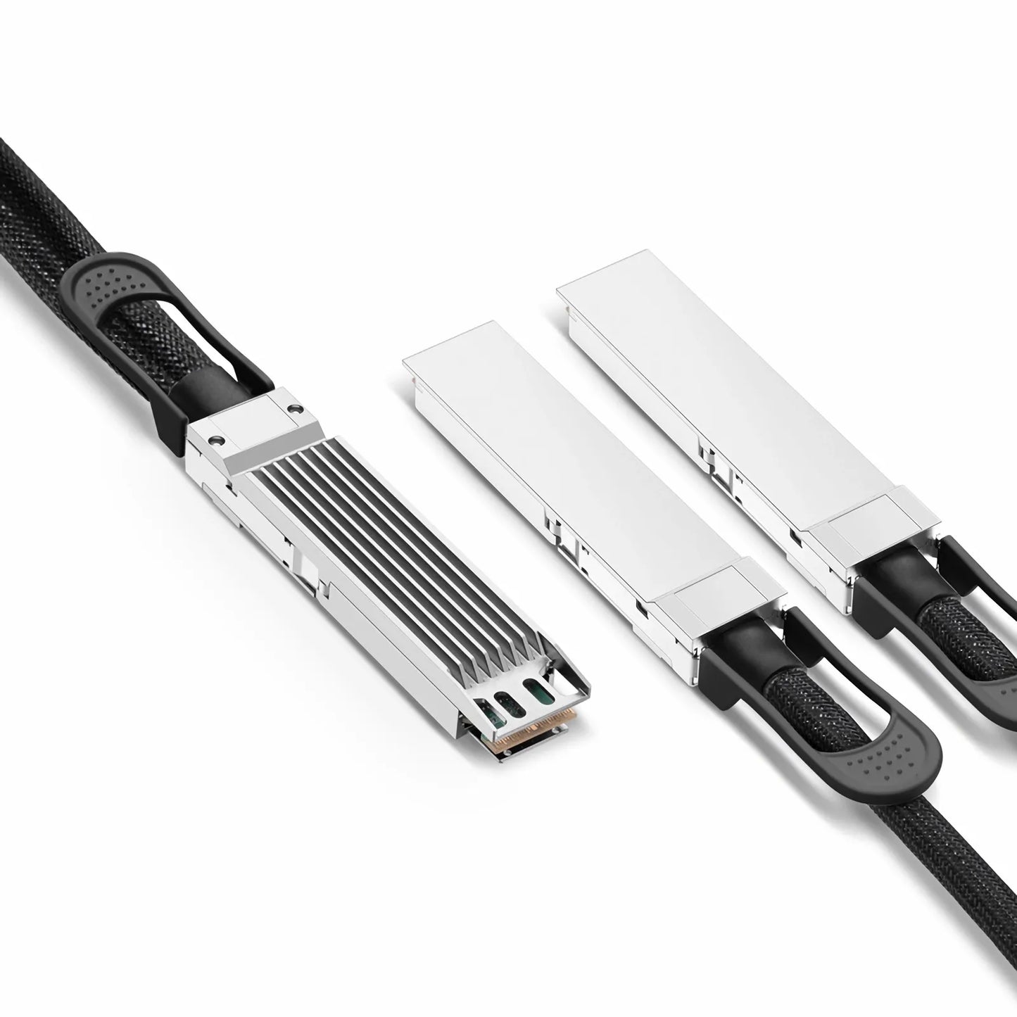 1.5m (5ft) NVIDIA/Mellanox MCP7Y00-N01A Compatible 800G Finned Top to 2 x 400G OSFP 4 x 100G PAM4 Flat Top OSFP InfiniBand NDR Passive Direct Attach Copper Breakout Cable for Quantum-2 Switches and ConnectX-7 HCA