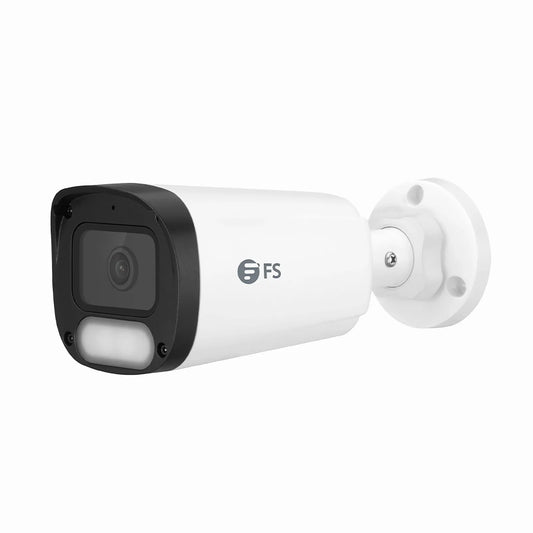 IPC201-FC-4M-B Bullet Camera, with Fixed 2.8mm Lens, 4MP Resolution, Built-in Mic, 98ft Color Night Vision, Smart Person/Vehicle Detection, IP67 PoE Network Camera