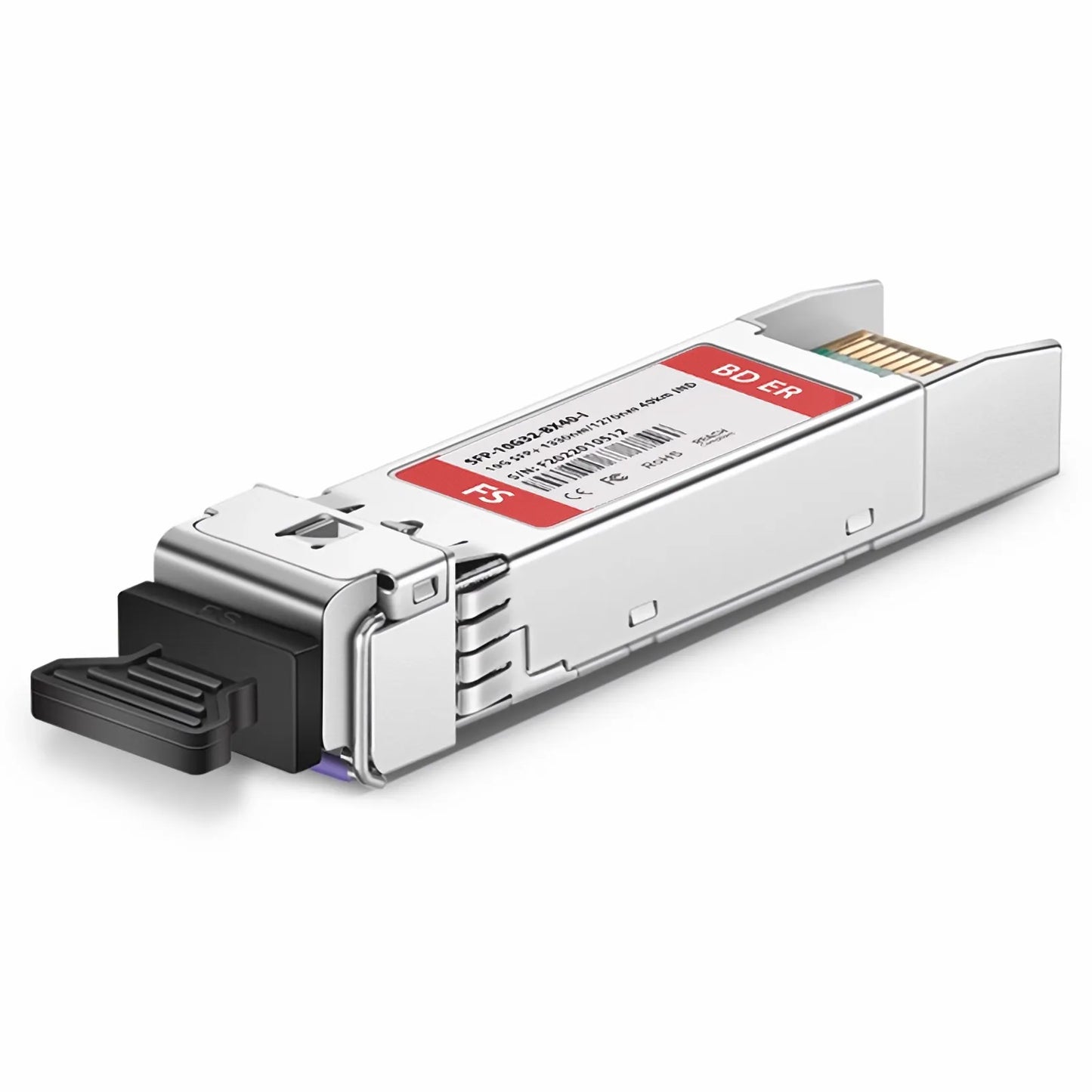 Cisco SFP-10G-BX40D-I Compatible 10GBASE BiDi SFP+ 1330nm-TX/1270nm-RX 40km DOM Simplex LC/UPC SMF Optical Transceiver Module (Industrial)
