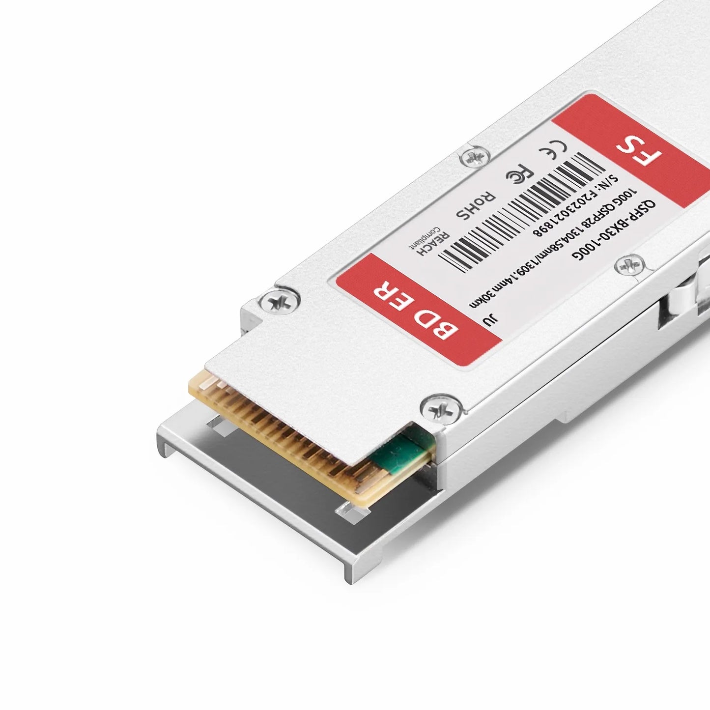 Juniper Compatible 100GBASE-BX30-U QSFP28 BiDi 4 x 25G NRZ 1304.58nm-Tx/1309.14nm-Rx 30km DOM Simplex LC/UPC SMF Optical Transceiver Module