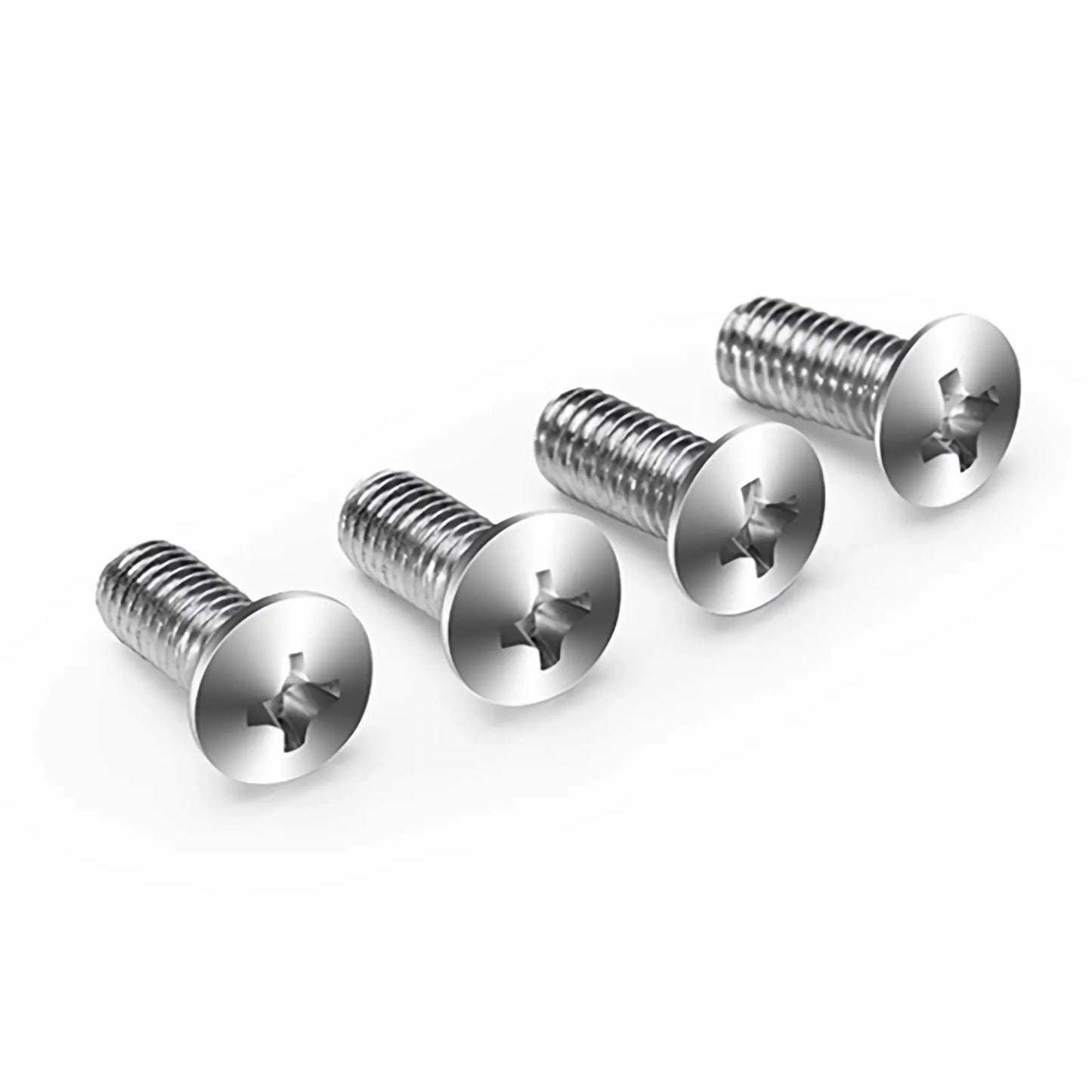 M6×20mm Screw and Nut, Nickel-plated, Silver, 50pcs/Pack
