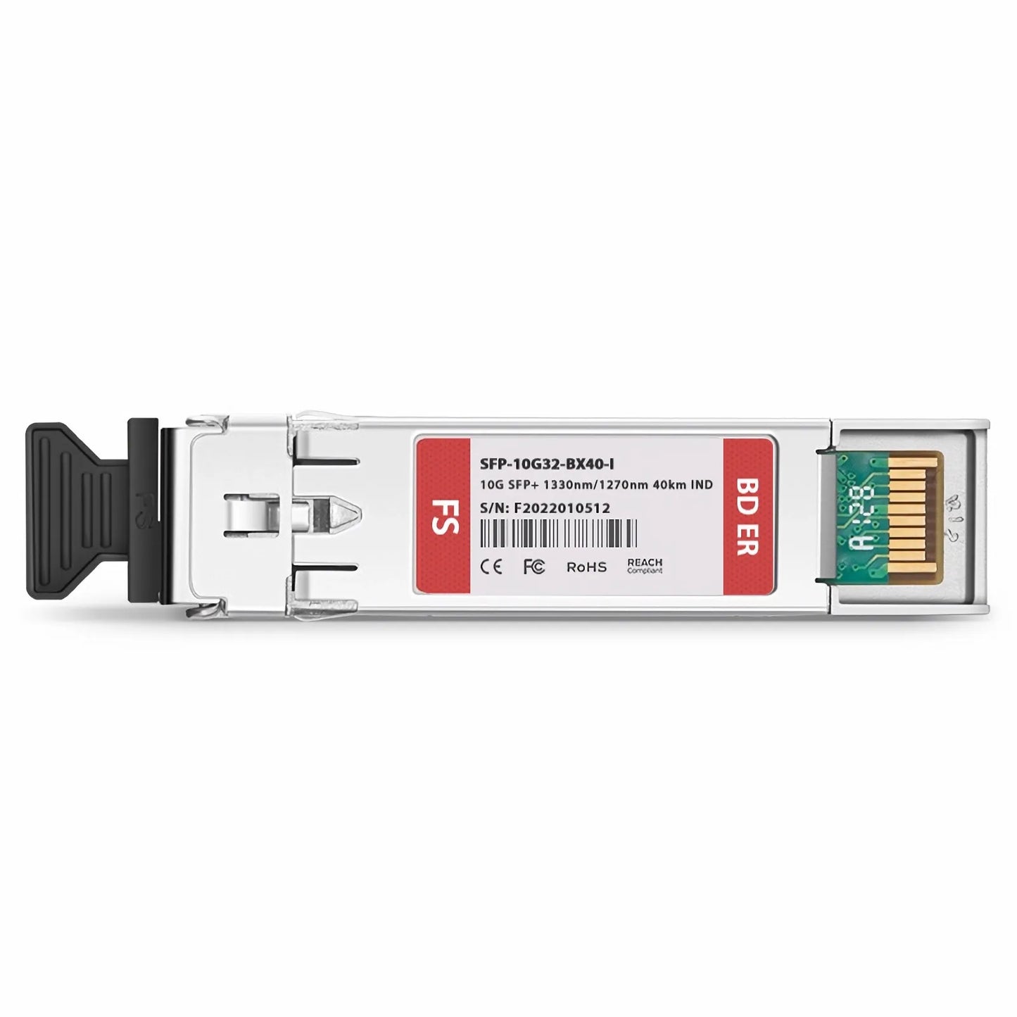 Cisco SFP-10G-BX40D-I Compatible 10GBASE BiDi SFP+ 1330nm-TX/1270nm-RX 40km DOM Simplex LC/UPC SMF Optical Transceiver Module (Industrial)