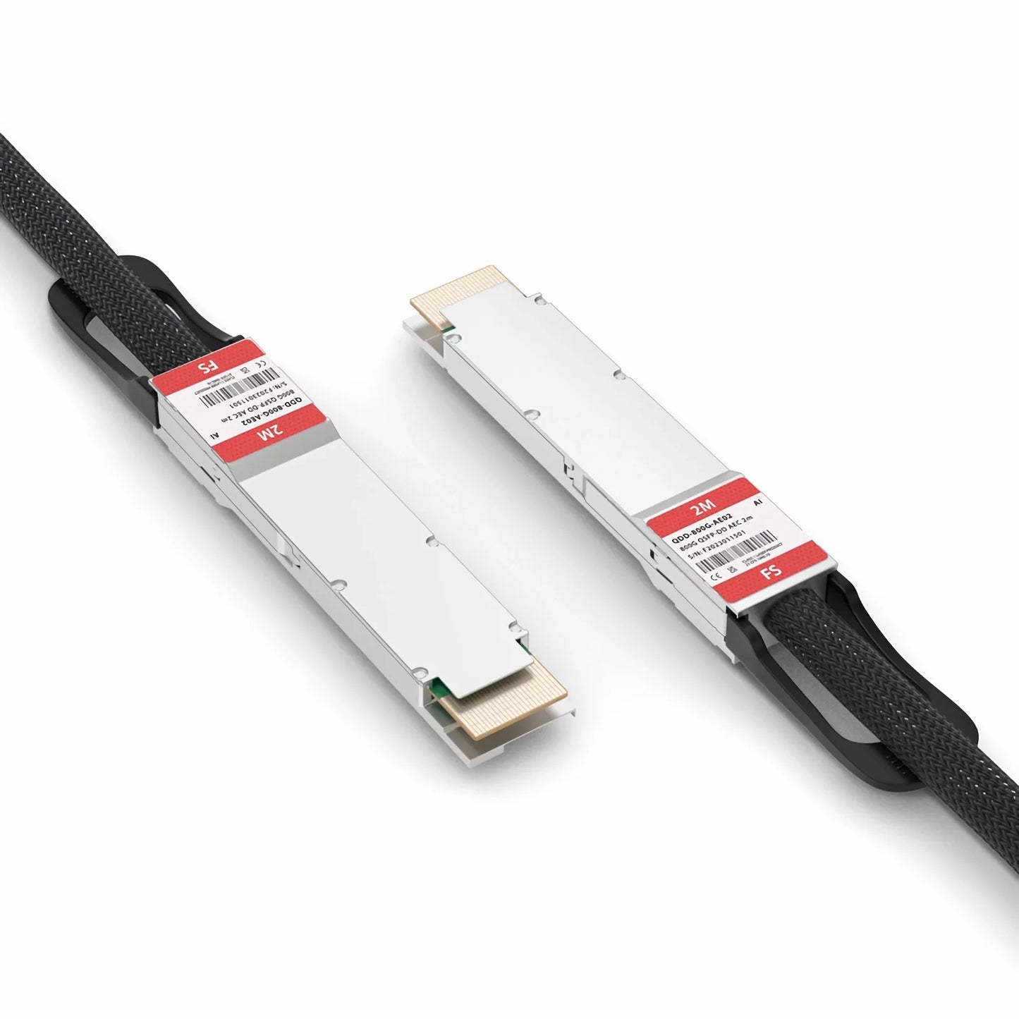 2m (7ft) Arista Compatible 800G QSFP-DD 8 x 100G PAM4 Active Electrical Cable