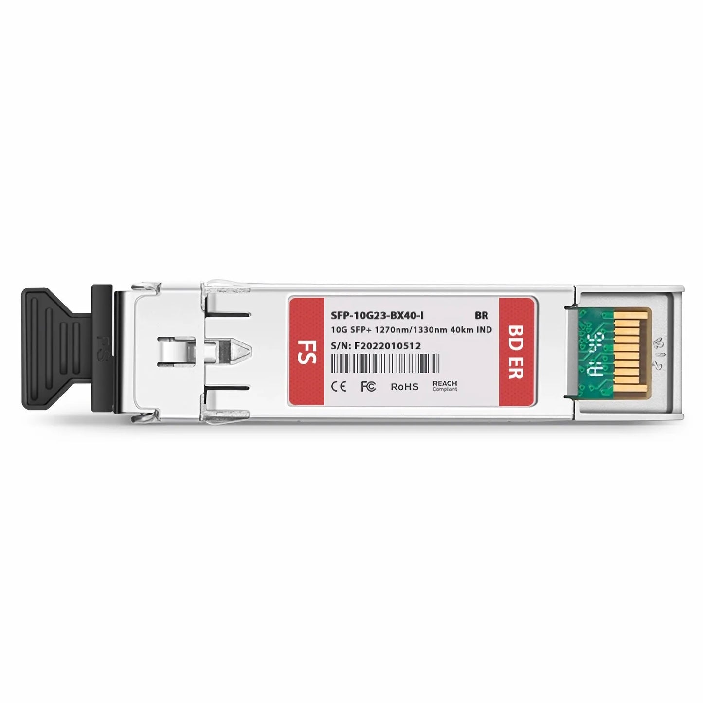 Brocade Compatible 10GBASE BiDi SFP+ 1270nm-TX/1330nm-RX 40km DOM Simplex LC/UPC SMF Optical Transceiver Module (Industrial)