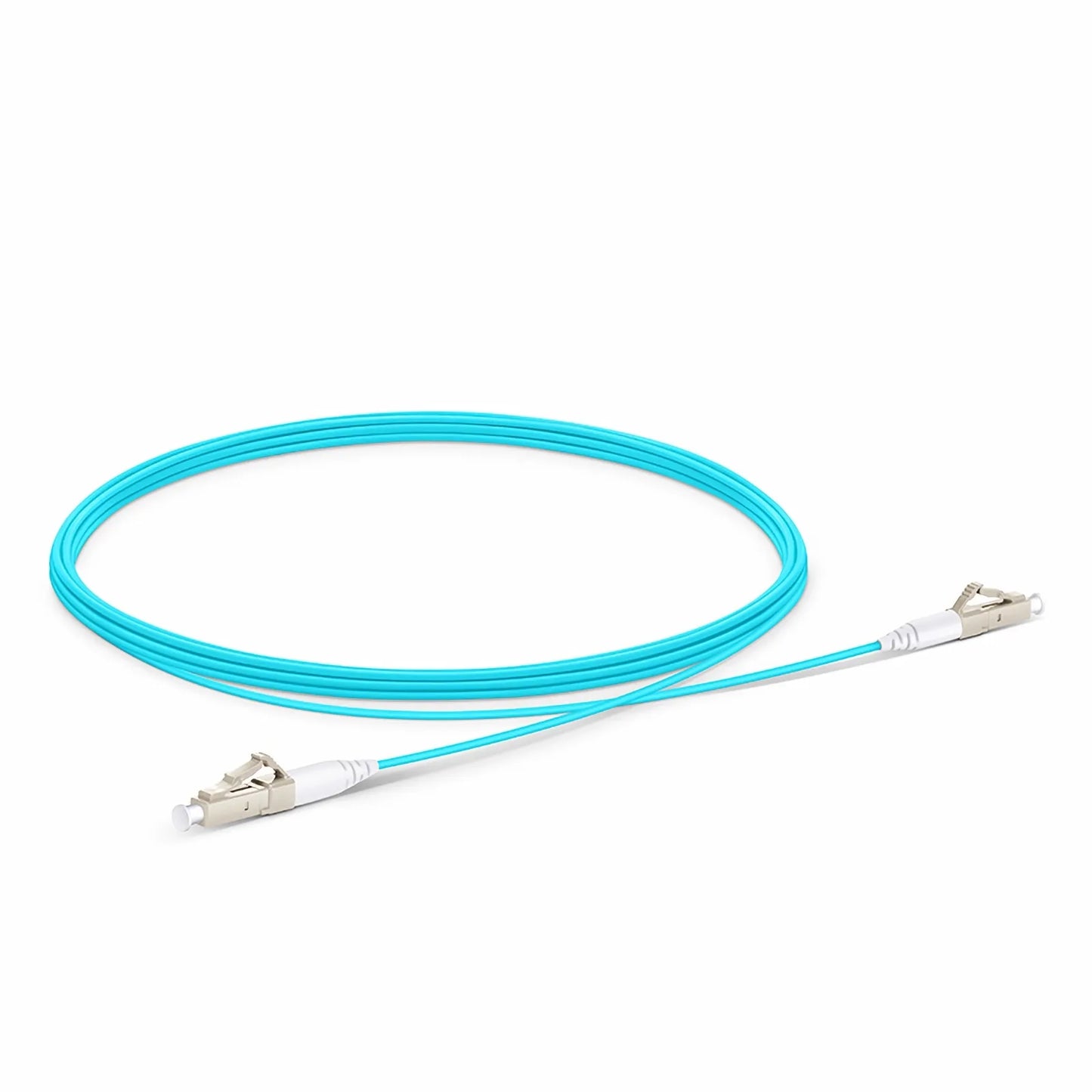 3m (10ft) Fiber Patch Cable, 1 Fiber, LC UPC Simplex to LC UPC Simplex, Multimode (OM4), LSZH, 1.2mm, Tight-Buffered, Aqua