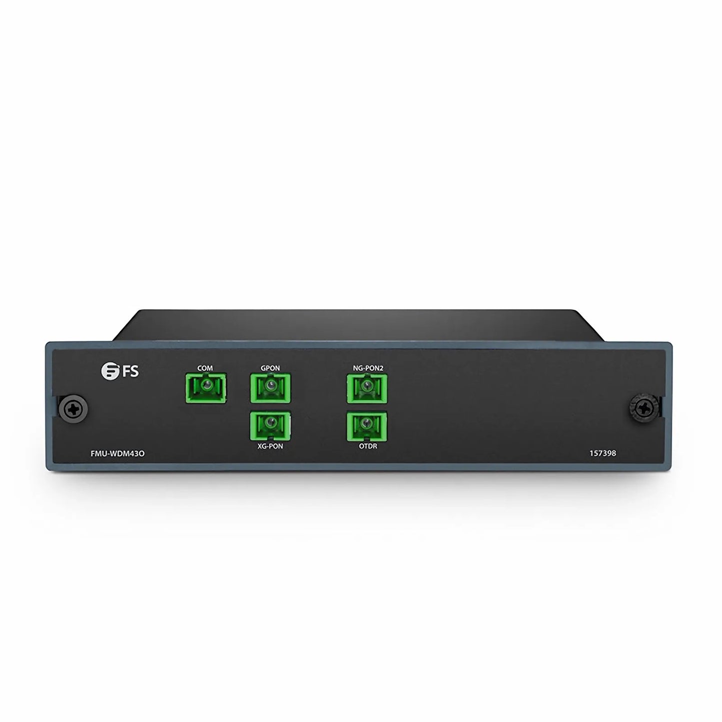 FMU-WDM43O, PON Coexistence Element (CEx) WDM for GPON/XG(S)-PON/NG-PON2/OTDR, SC/APC, FMU Plug-in Module