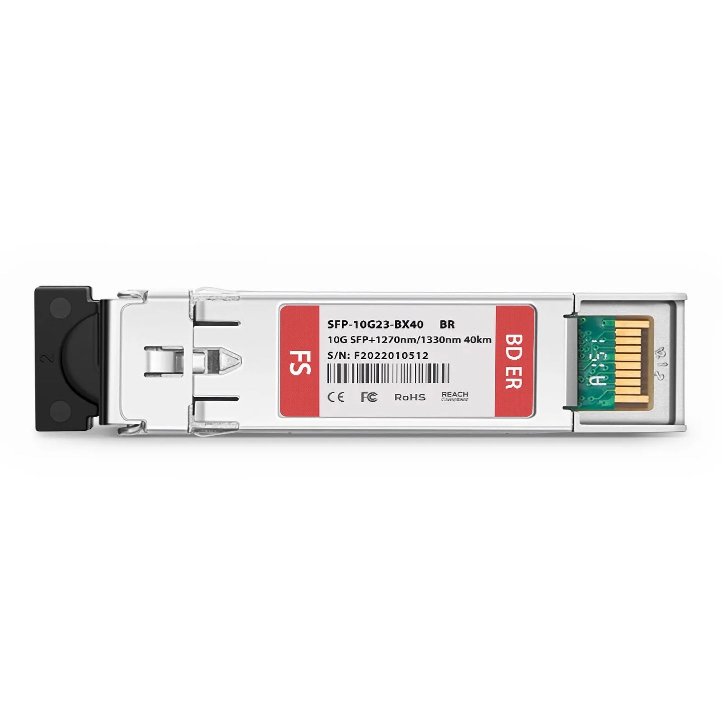 Brocade Compatible 10GBASE-BX40-U BiDi SFP+ 1270nm-TX/1330nm-RX 40km DOM Simplex LC/UPC SMF Optical Transceiver Module