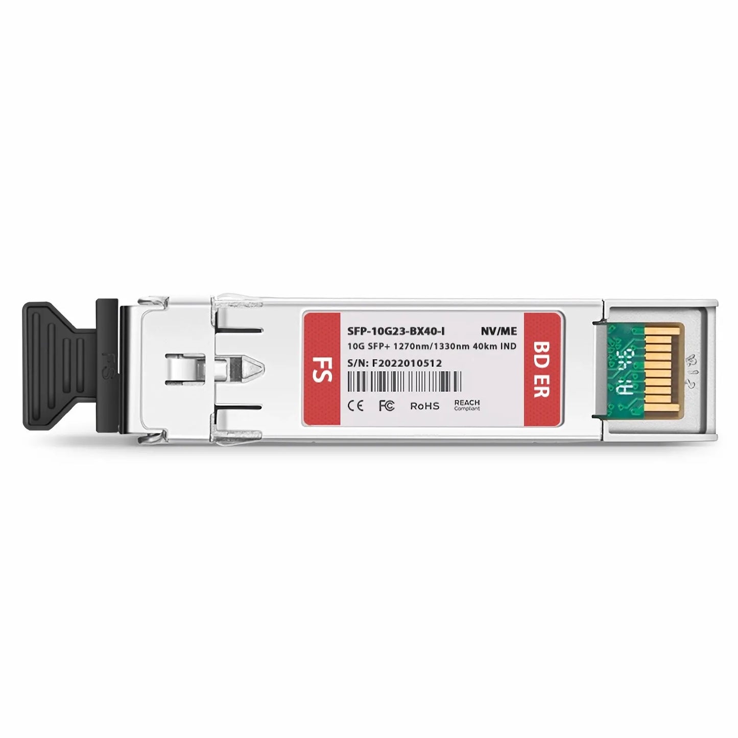 NVIDIA/Mellanox Compatible 10GBASE BiDi SFP+ 1270nm-TX/1330nm-RX 40km DOM Simplex LC/UPC SMF Ethernet Optical Transceiver Module (Industrial)