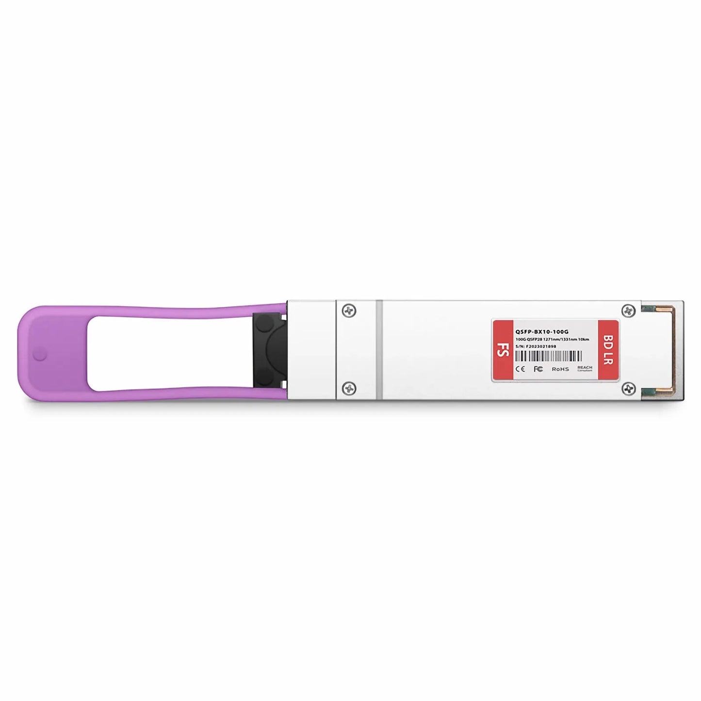 Cisco Compatible 100GBASE-BX10-U QSFP28 BiDi 4 x 25G NRZ 1271nm-TX/1331nm-RX 10km DOM Simplex LC/UPC SMF Optical Transceiver Module