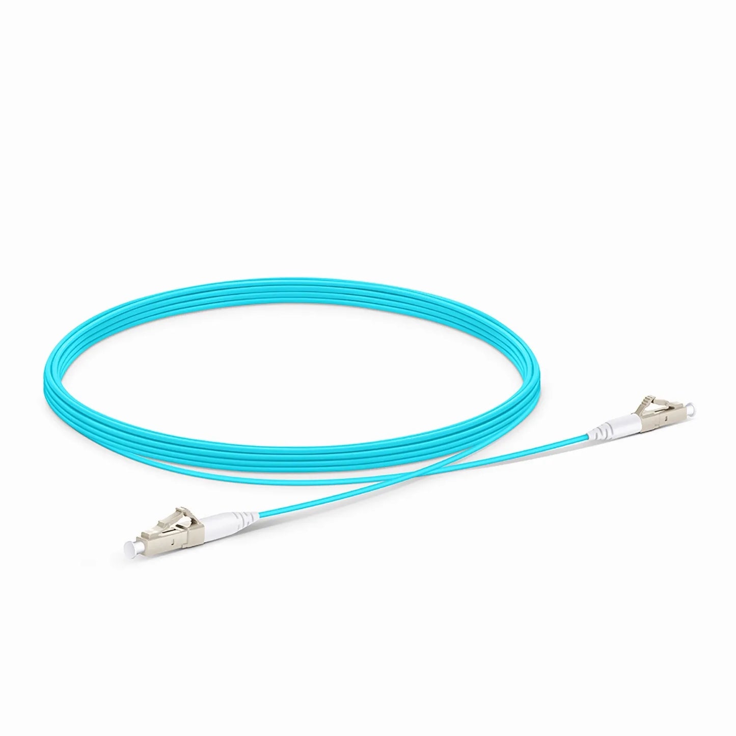 5m (16ft) Fiber Patch Cable, 1 Fiber, LC UPC Simplex to LC UPC Simplex, Multimode (OM4), LSZH, 1.2mm, Tight-Buffered, Aqua