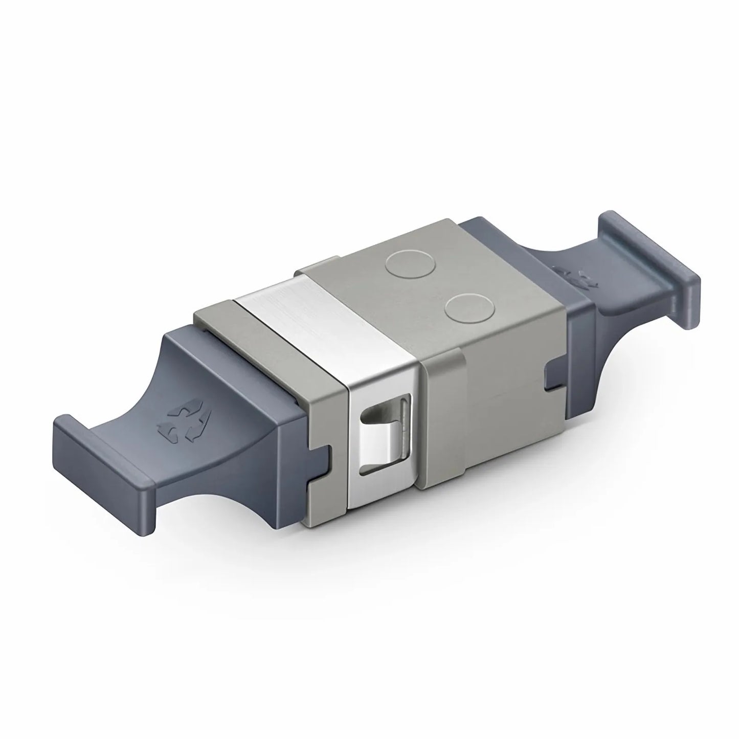 US Conec MTP®/MPO-8/12/24 Grey Fiber Optic Adapter/Coupler without Flange, Key Up to Up