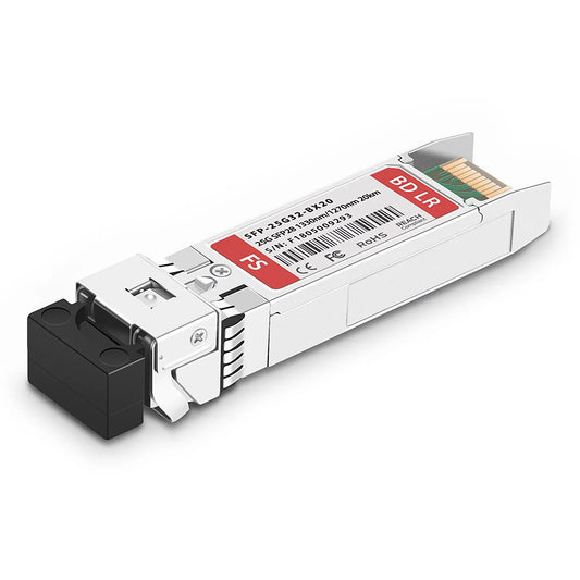 Cisco SFP-25GBX-D-20 Compatible 25GBASE-D SFP28 BiDi 1330nm-TX/1270nm-RX 20km DOM Simplex LC/UPC SMF Optical Transceiver Module