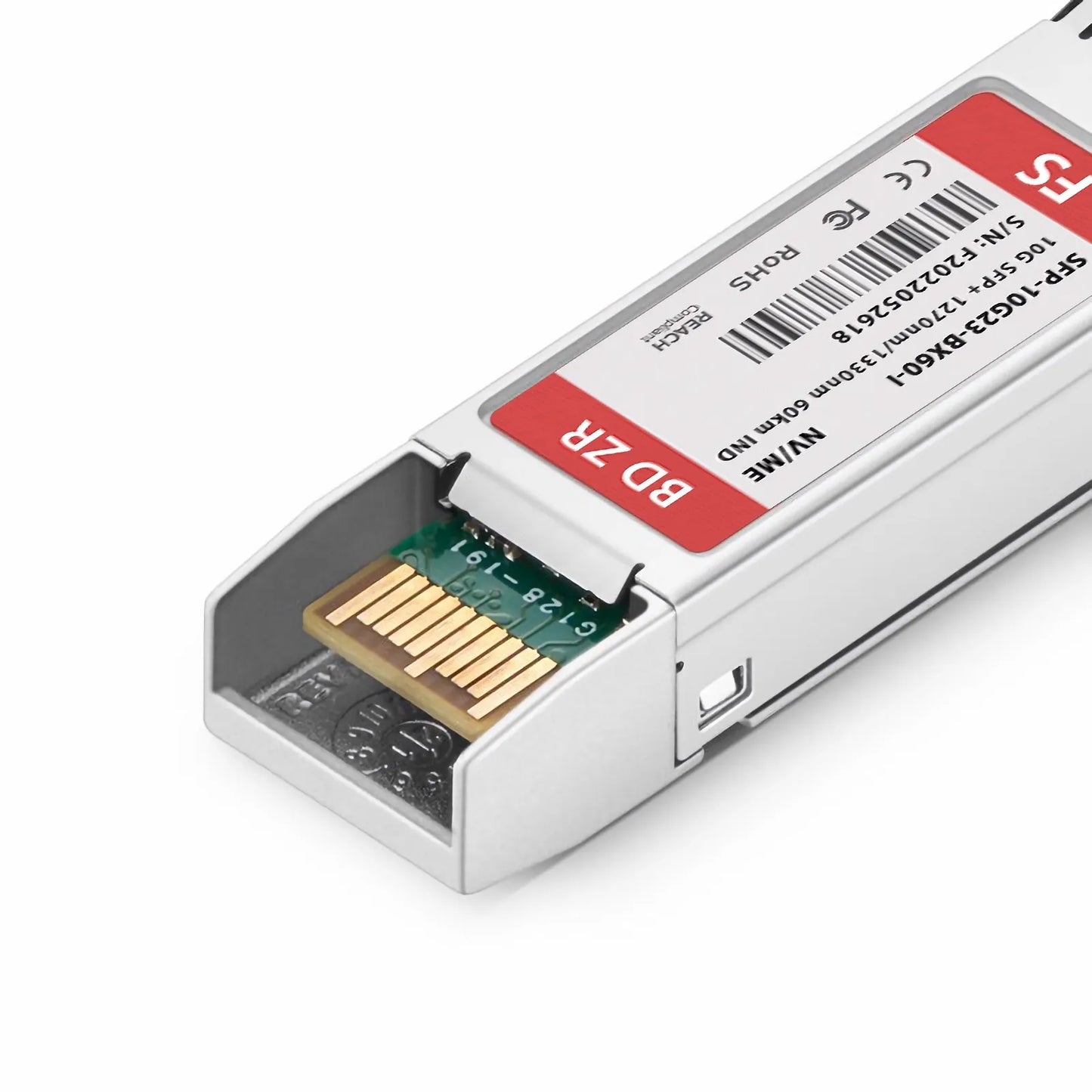 NVIDIA/Mellanox MFM1T02A-LR-BXU-60-I Compatible 10GBASE BiDi SFP+ 1270nm-TX/1330nm-RX 60km DOM Simplex LC/UPC SMF Ethernet Optical Transceiver Module (Industrial)