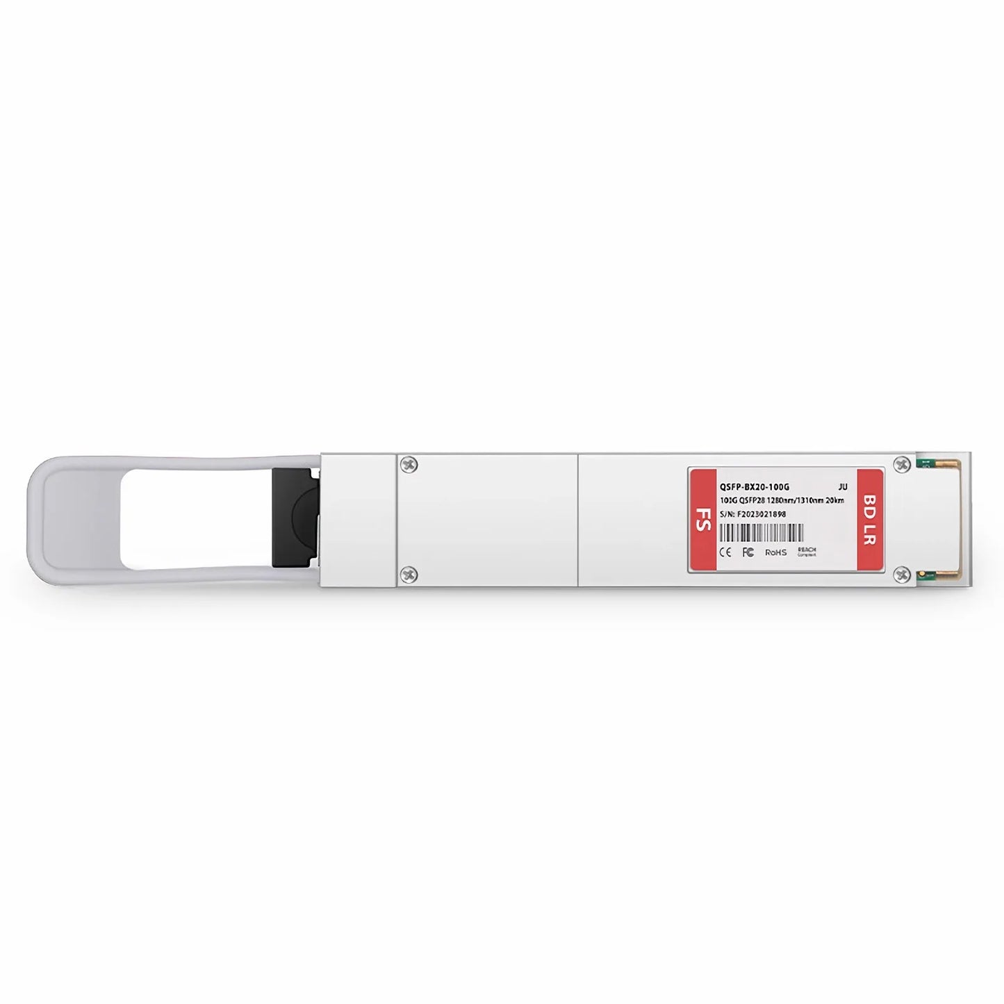 Juniper Compatible 100GBASE-BX20-U QSFP28 BiDi 4 x 25G NRZ 1280nm-TX/1310nm-RX 20km DOM Simplex LC/UPC SMF Optical Transceiver Module